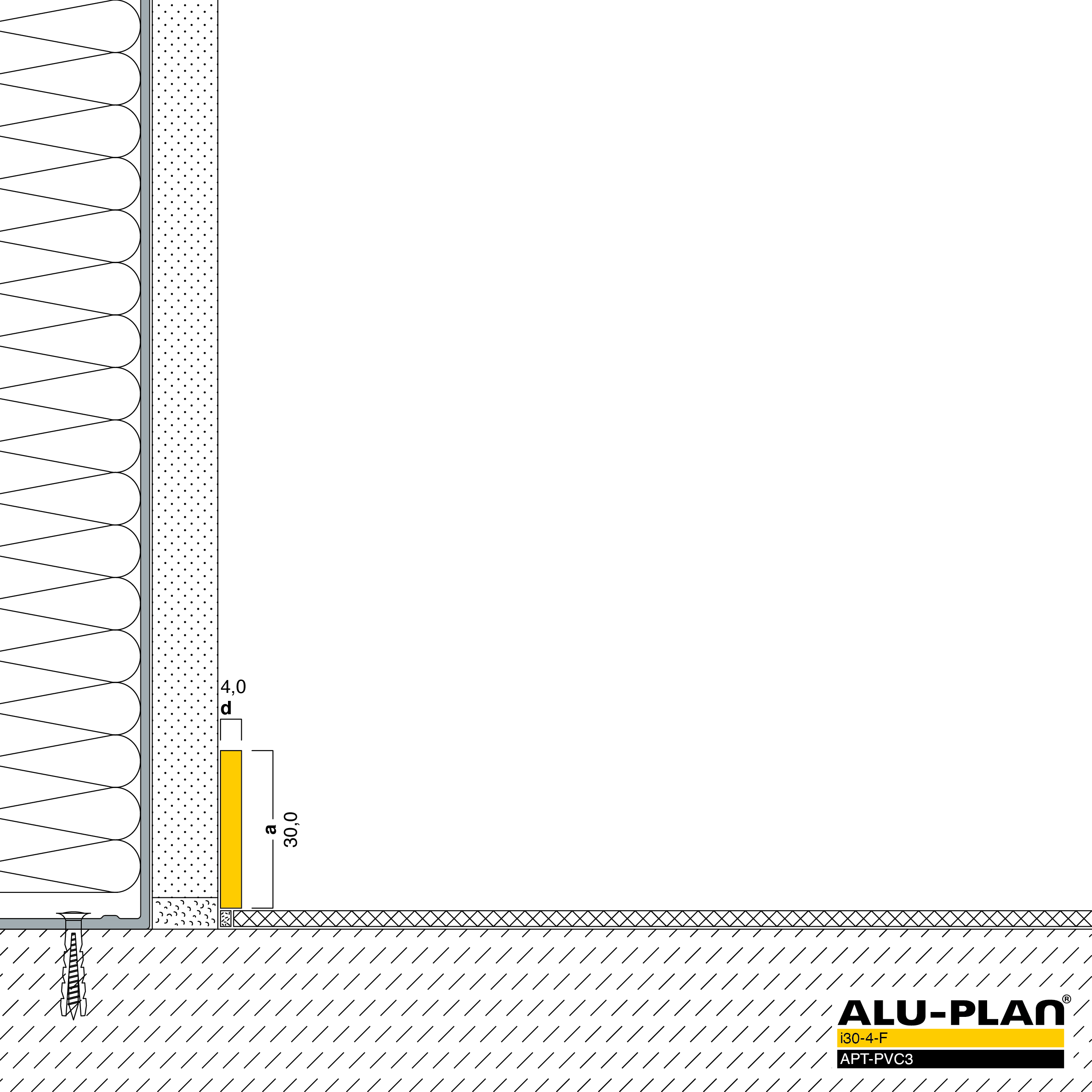 ALU-PLAN® Installation :: i30-4-F-APT-PVC3