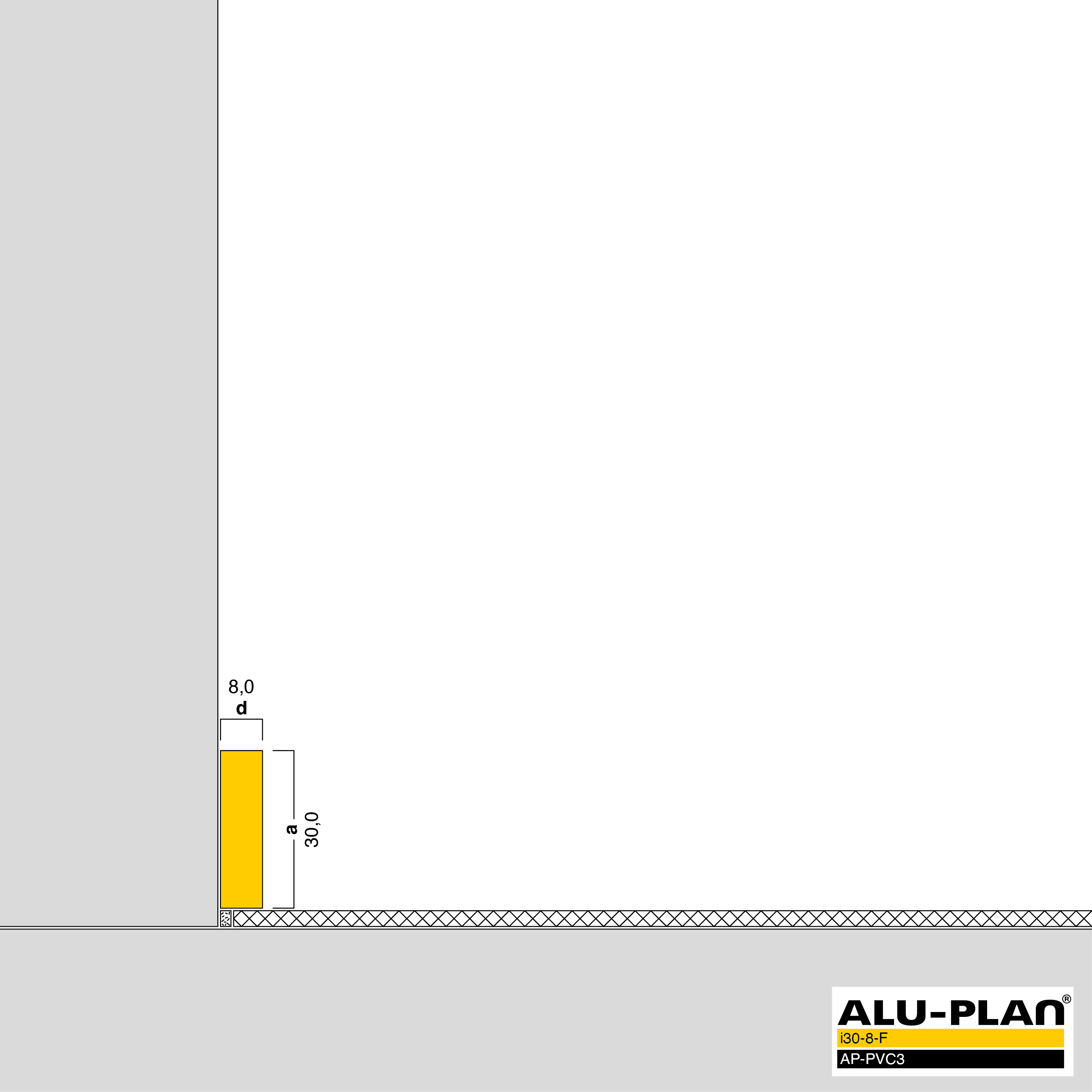ALU-PLAN® Installation :: i30-8-F-AP-PVC3