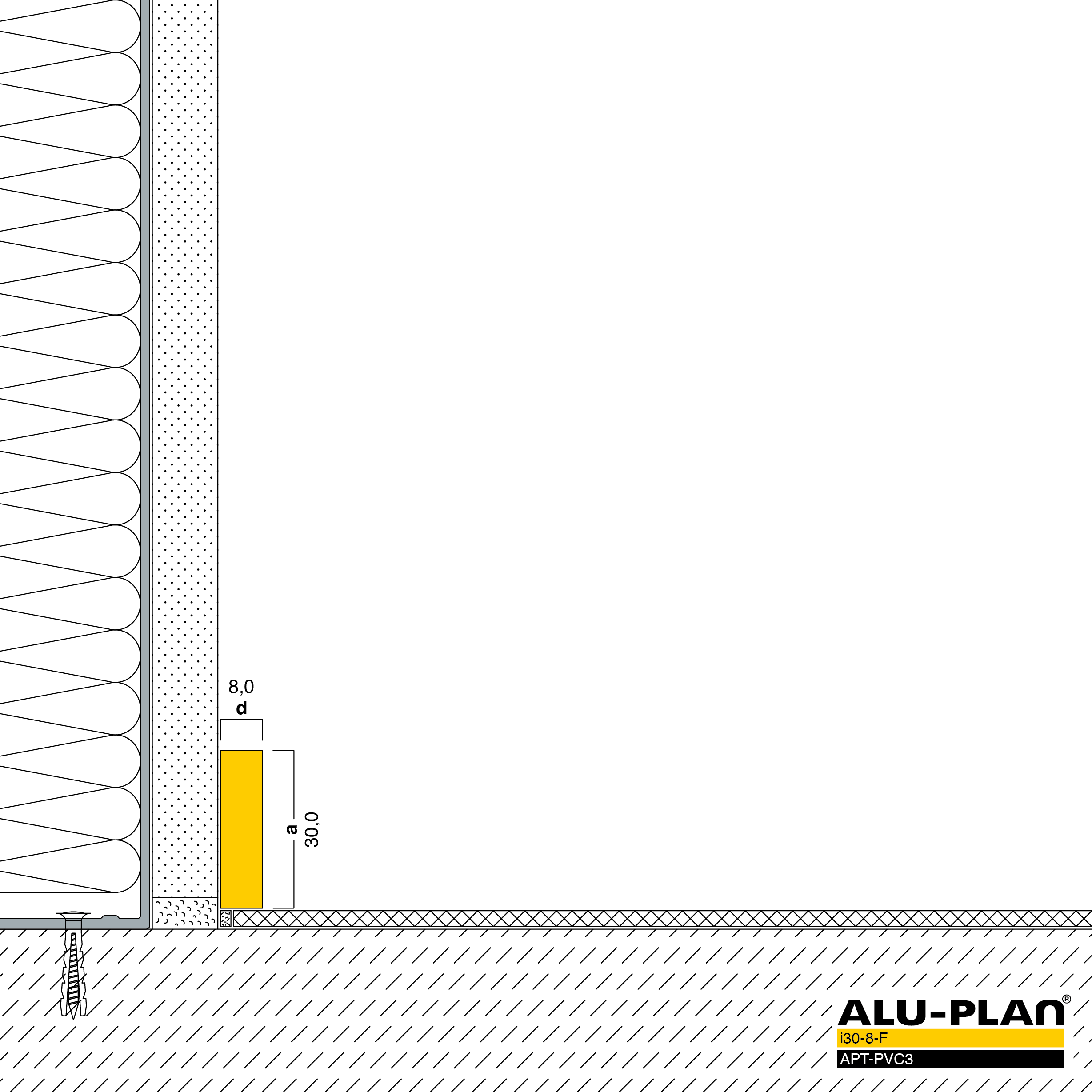 ALU-PLAN® Installation :: i30-8-F-APT-PVC3