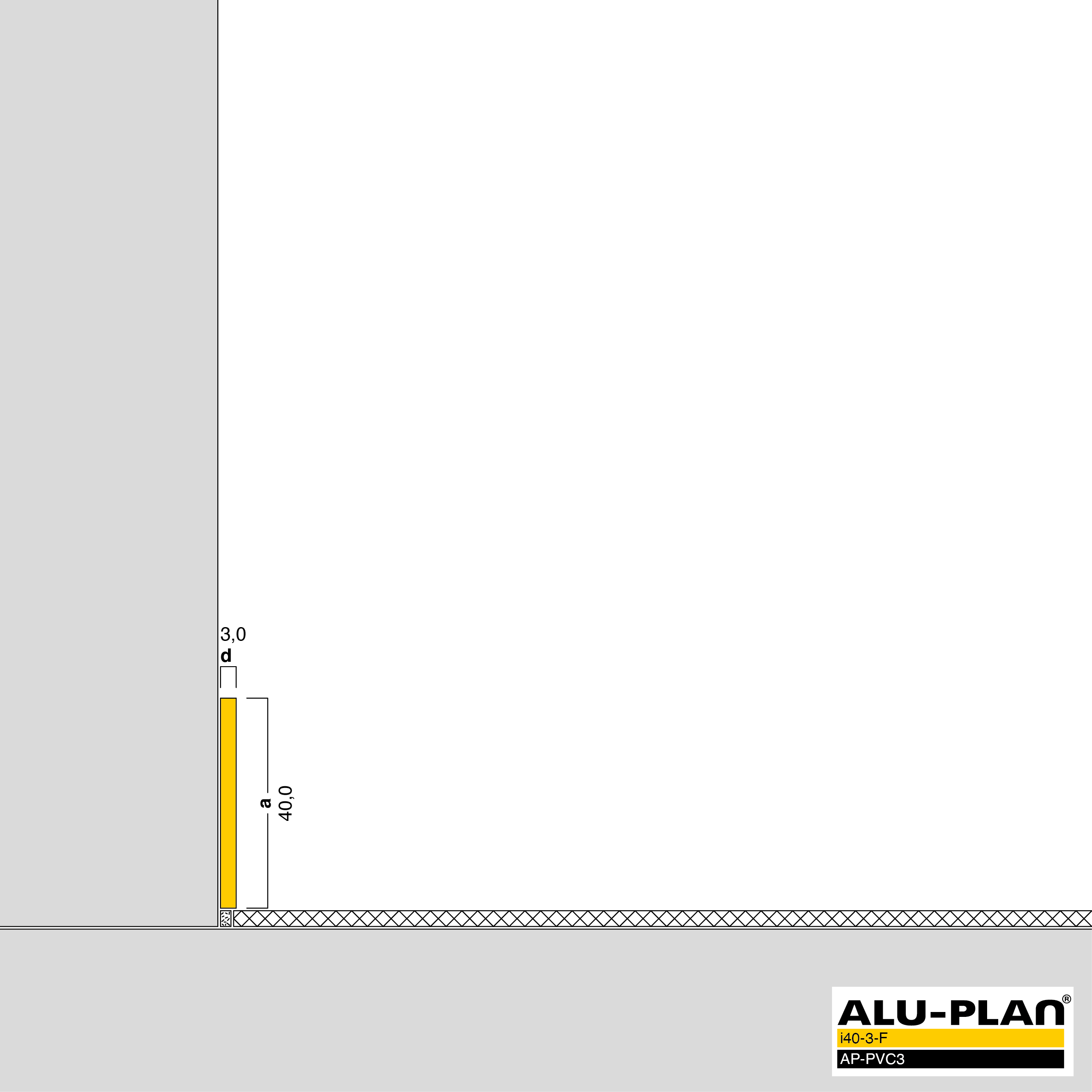 ALU-PLAN® Installation :: i40-3-F-AP-PVC3