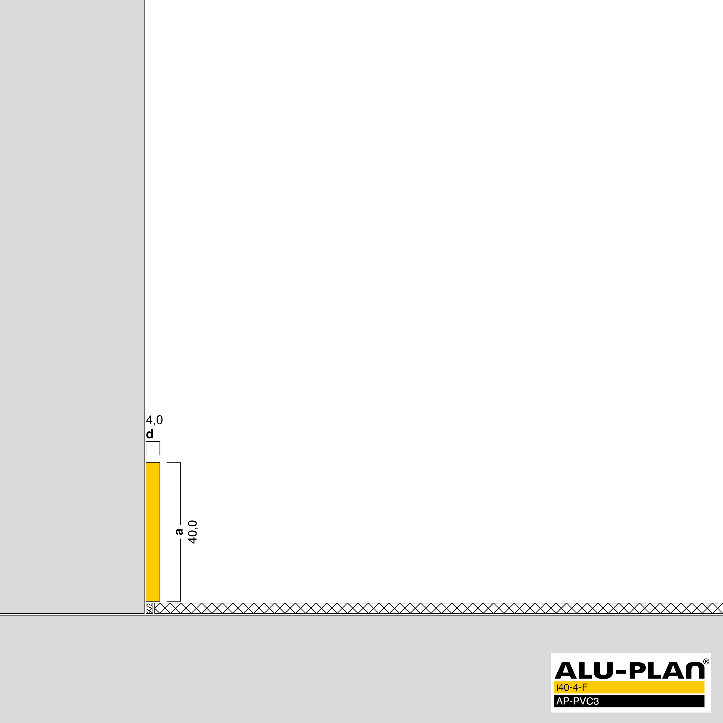 ALU-PLAN® Installation :: i40-4-F-AP-PVC3