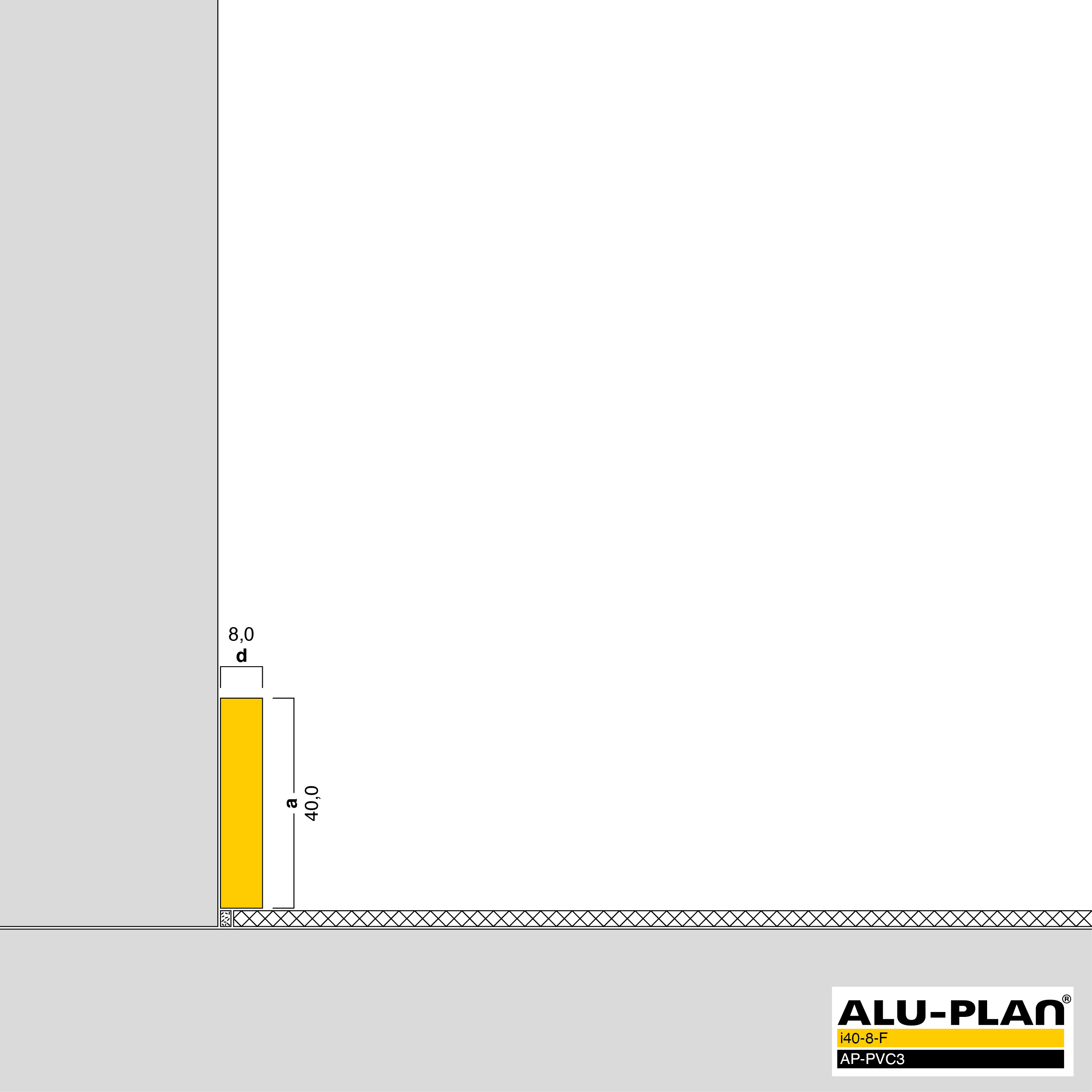 ALU-PLAN® Installation :: i40-8-F-AP-PVC3