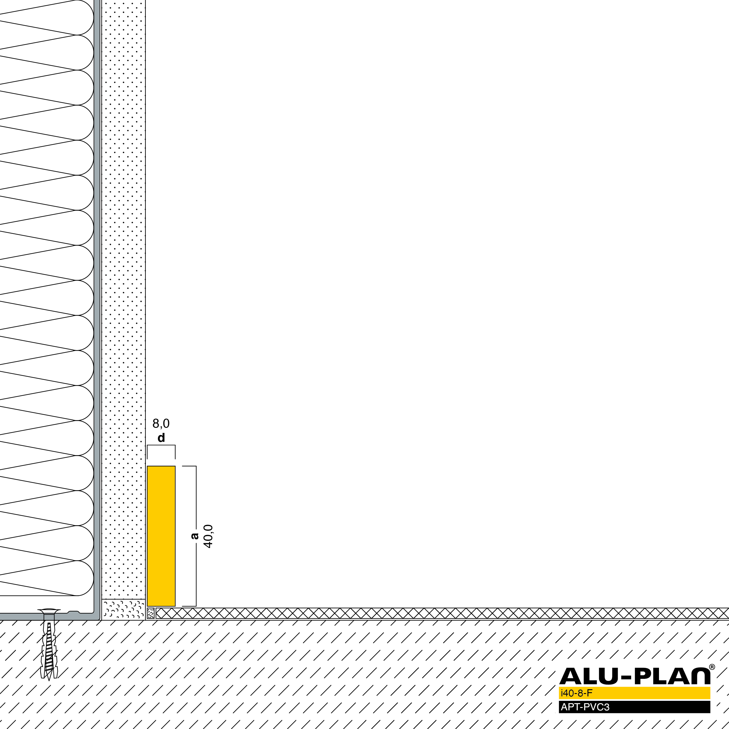 ALU-PLAN® Installation :: i40-8-F-APT-PVC3