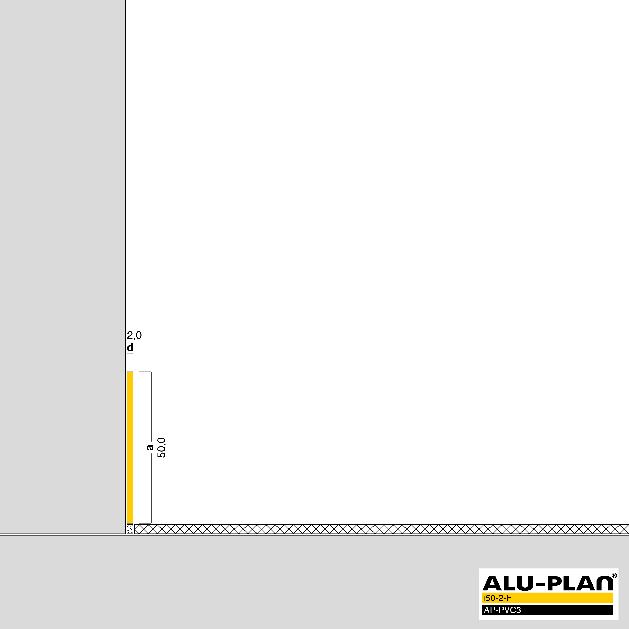 ALU-PLAN® Installation :: i50-2-F-AP-PVC3