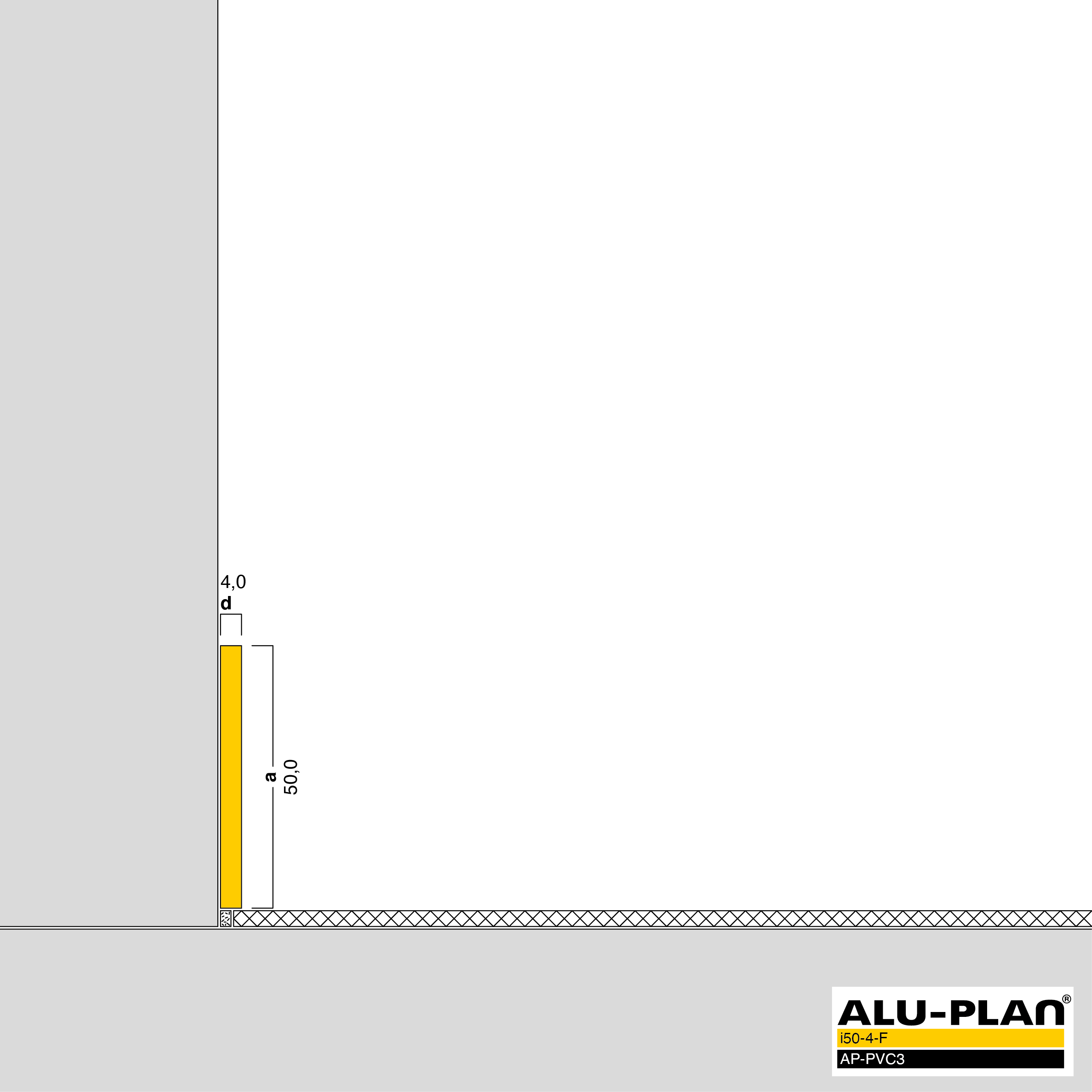 ALU-PLAN® Installation :: i50-4-F-AP-PVC3