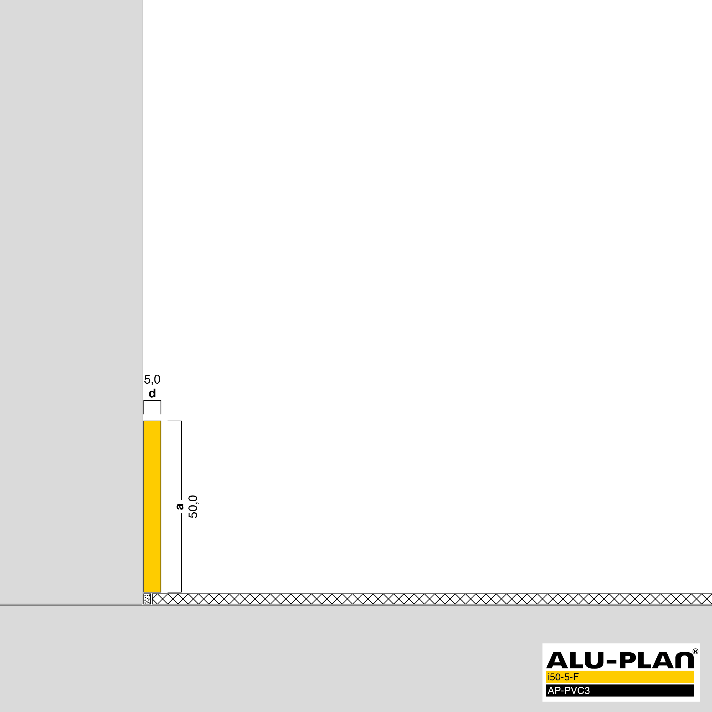 ALU-PLAN® Installation :: i50-5-F-AP-PVC3