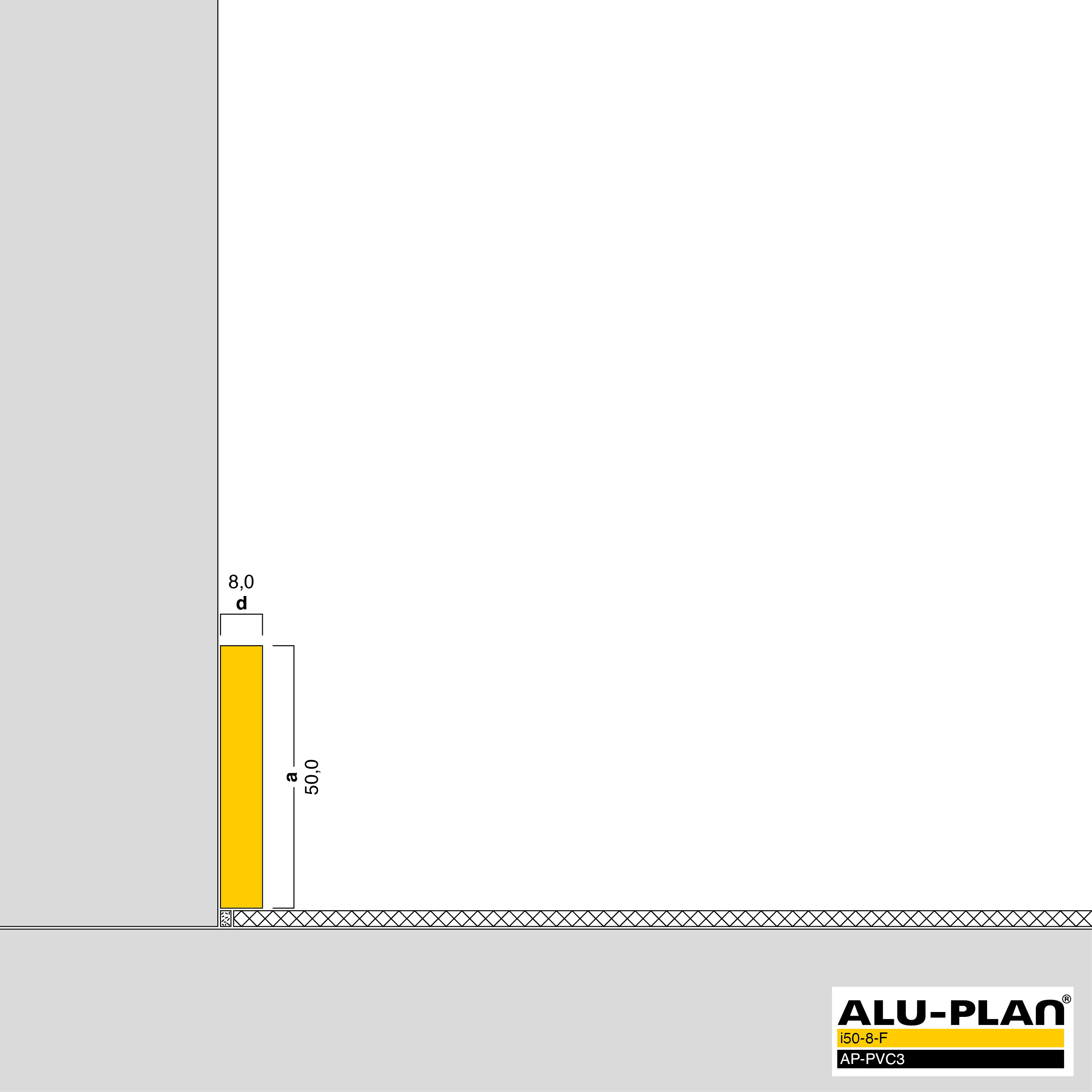 ALU-PLAN® Installation :: i50-8-F-AP-PVC3