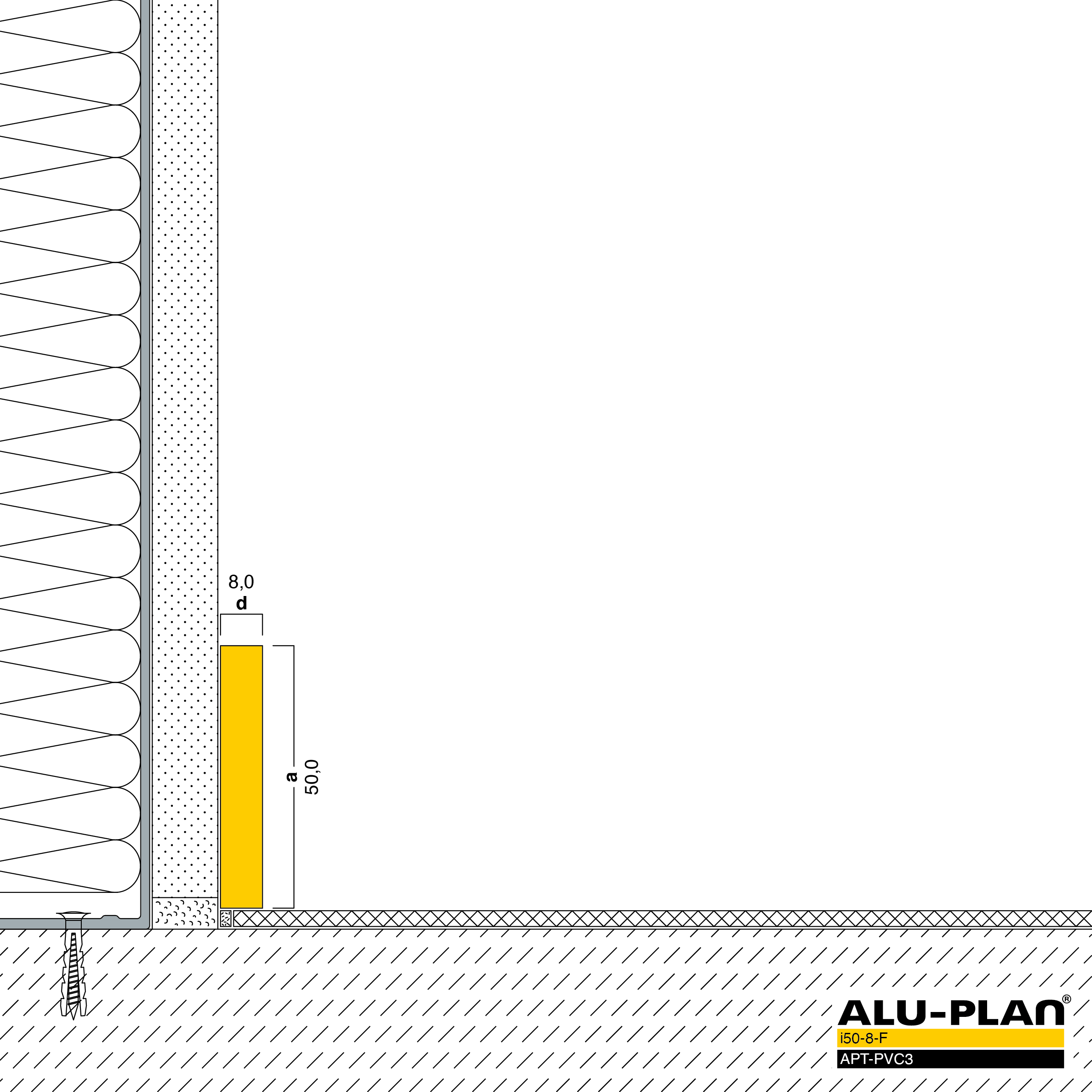 ALU-PLAN® Installation :: i50-8-F-APT-PVC3