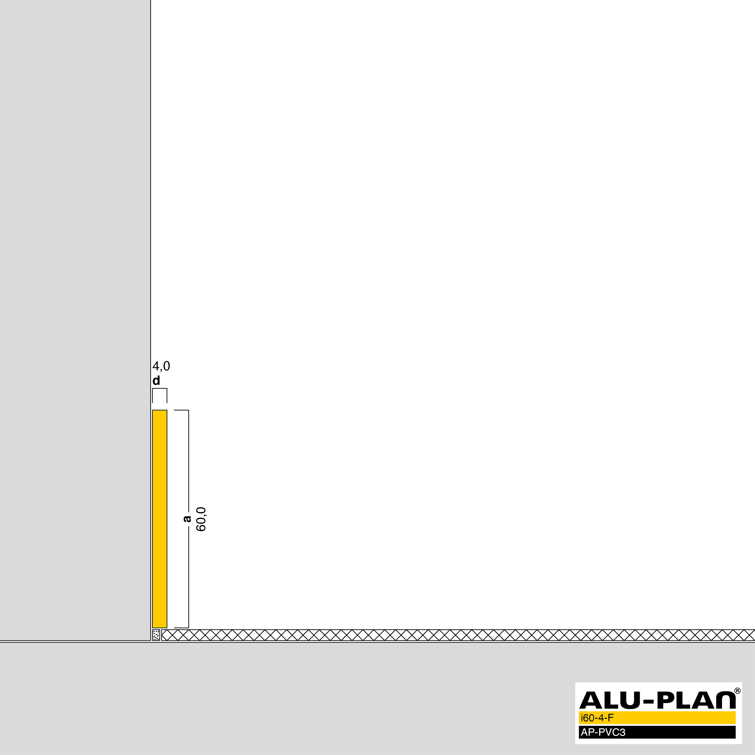 ALU-PLAN® Installation :: i60-4-F-AP-PVC3
