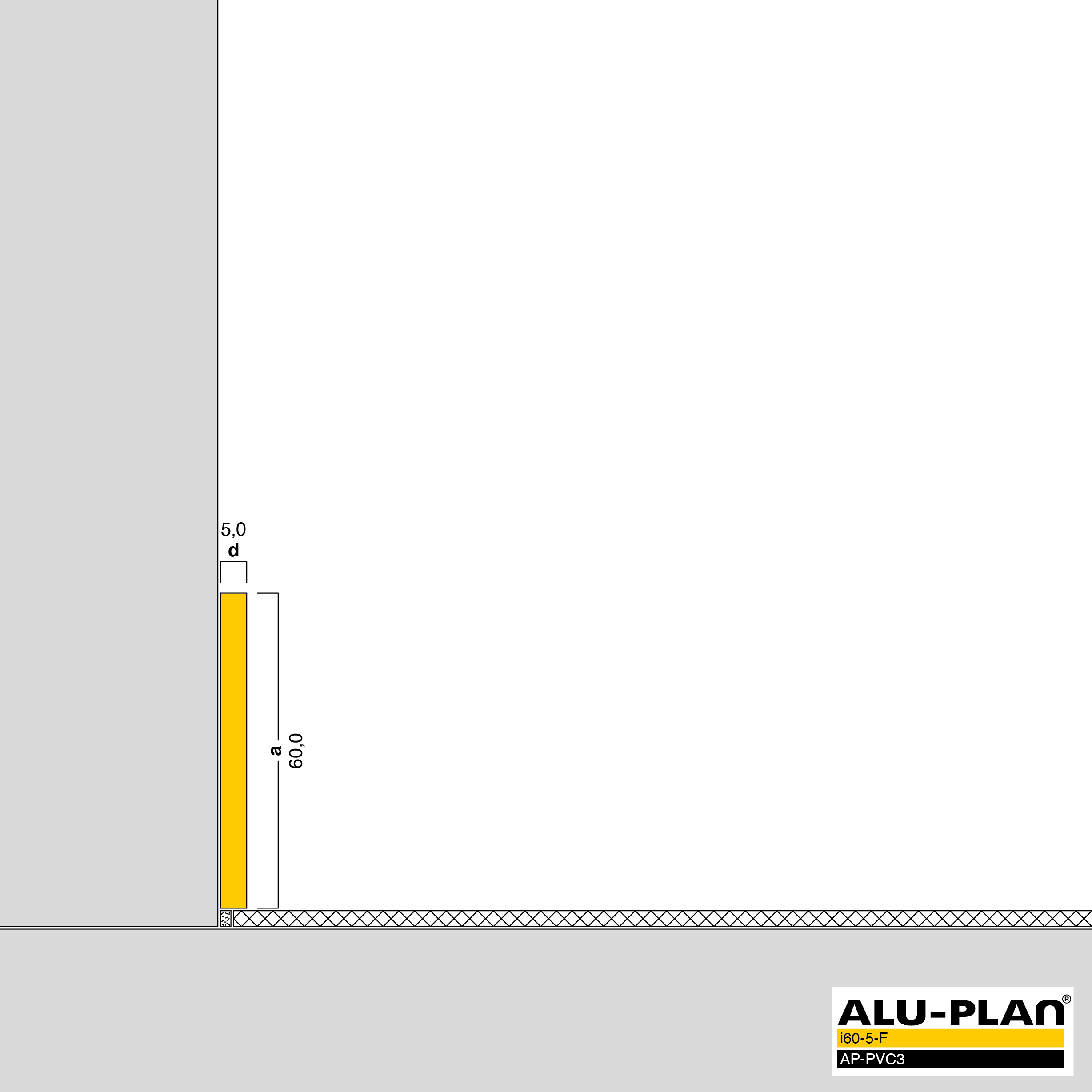 ALU-PLAN® Installation :: i60-5-F-AP-PVC3