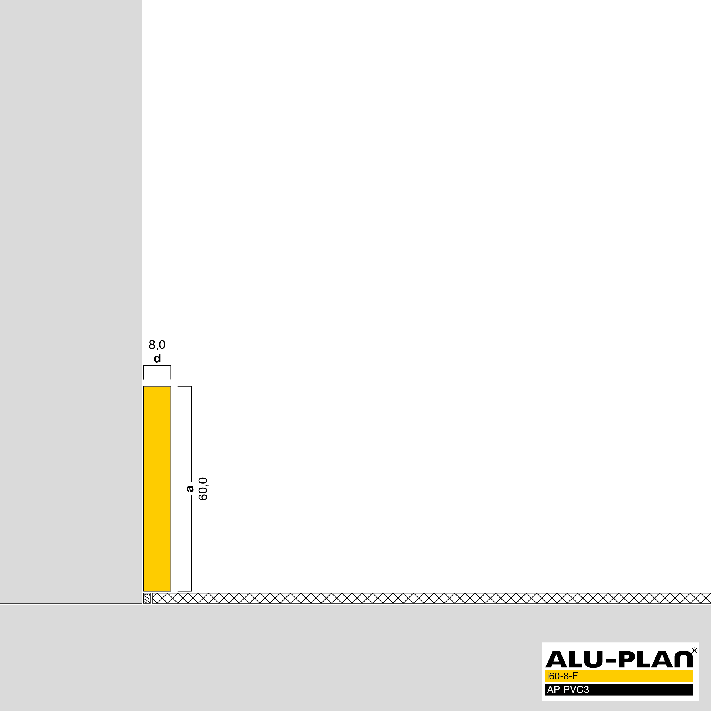 ALU-PLAN® Installation :: i60-8-F-AP-PVC3