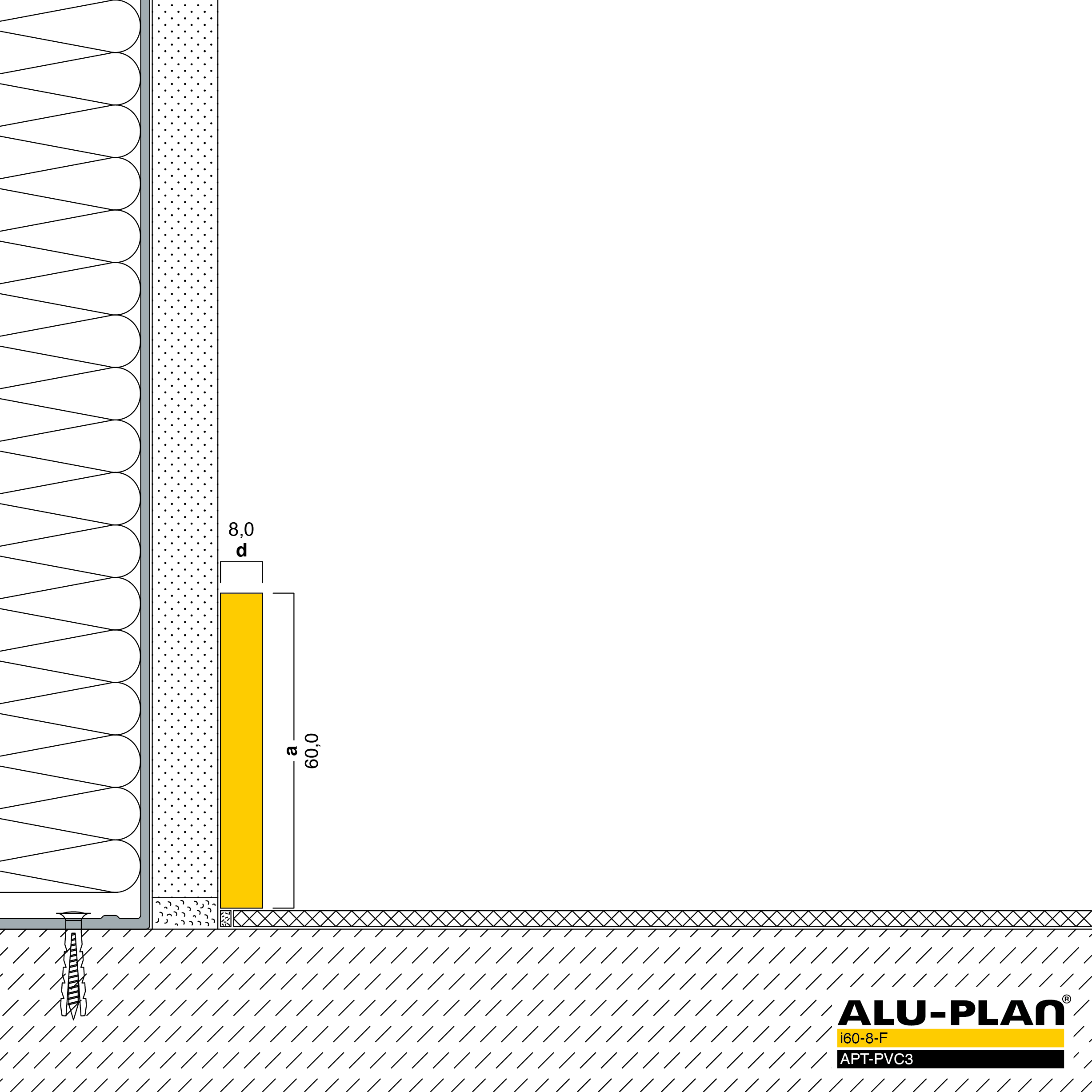 ALU-PLAN® Installation :: i60-8-F-APT-PVC3