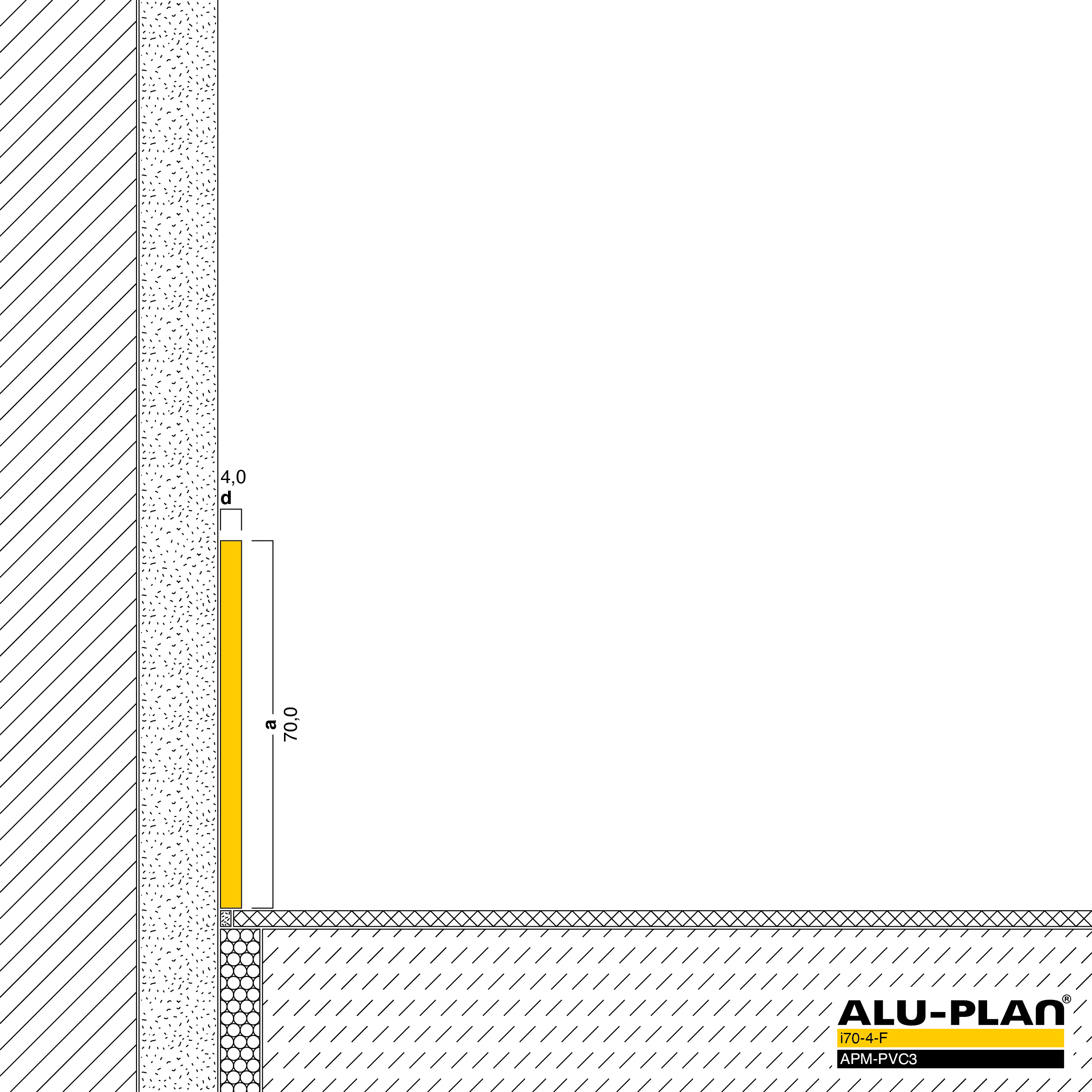 ALU-PLAN® Installation :: i70-4-F-APM-PVC3