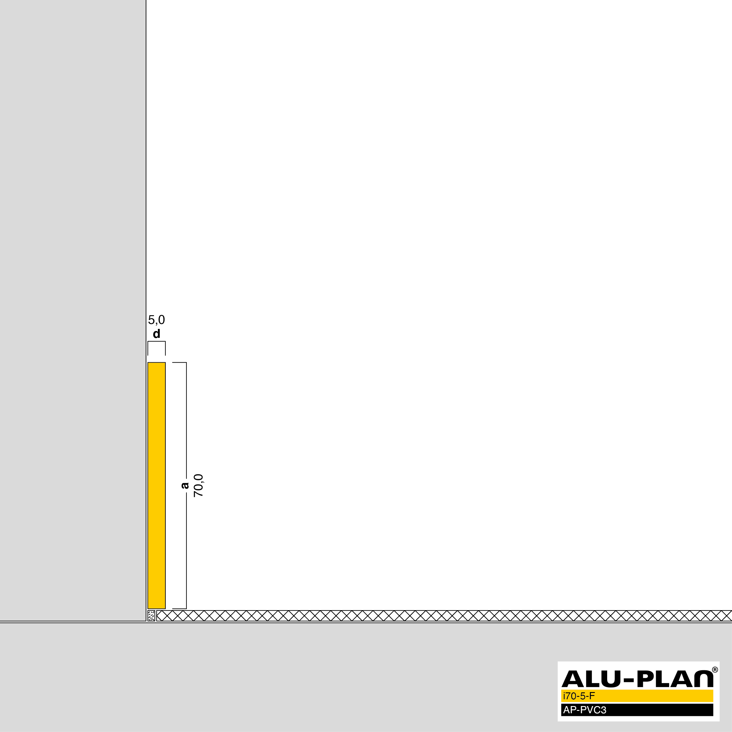 ALU-PLAN® Installation :: i70-5-F-AP-PVC3