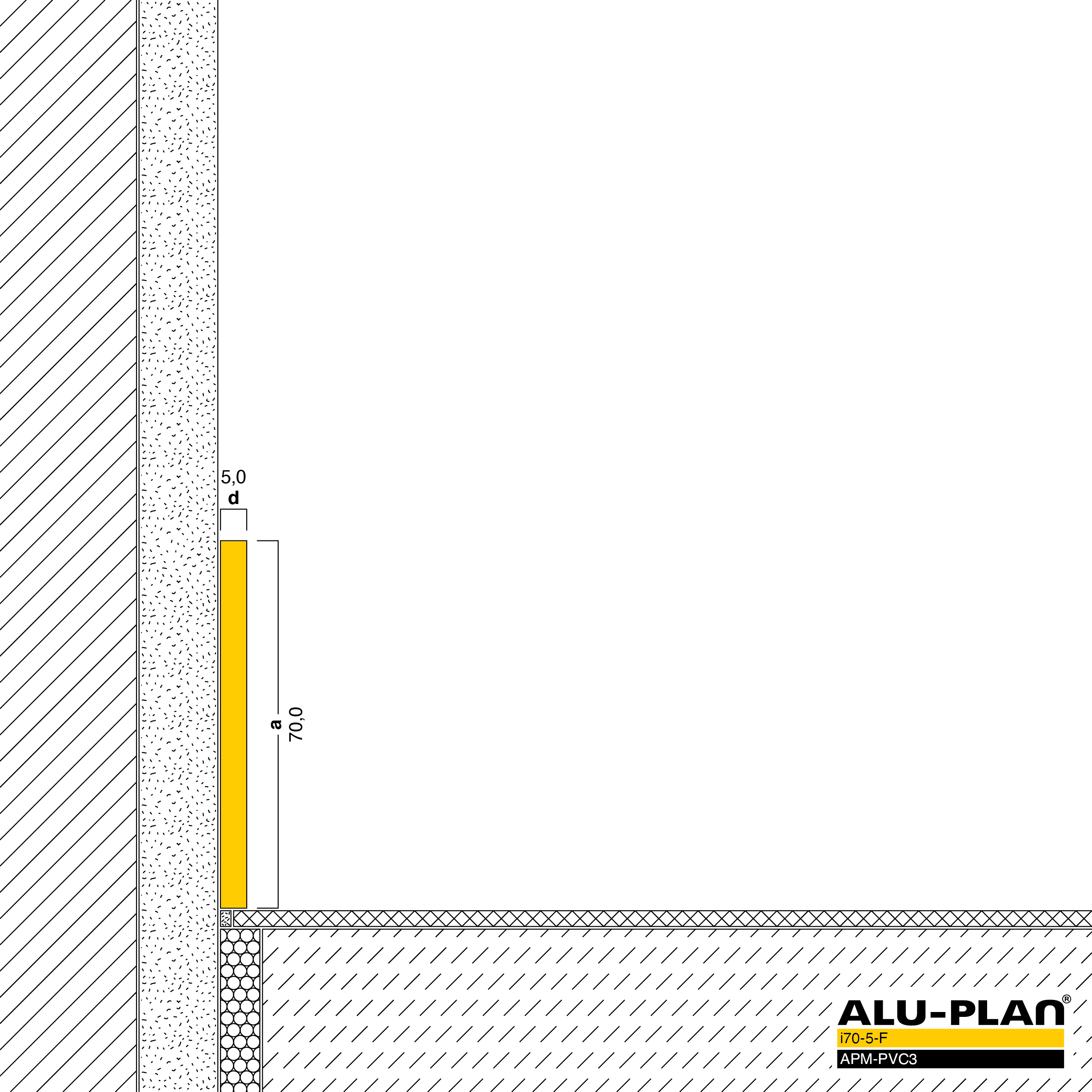 ALU-PLAN® Installation :: i70-5-F-APM-PVC3