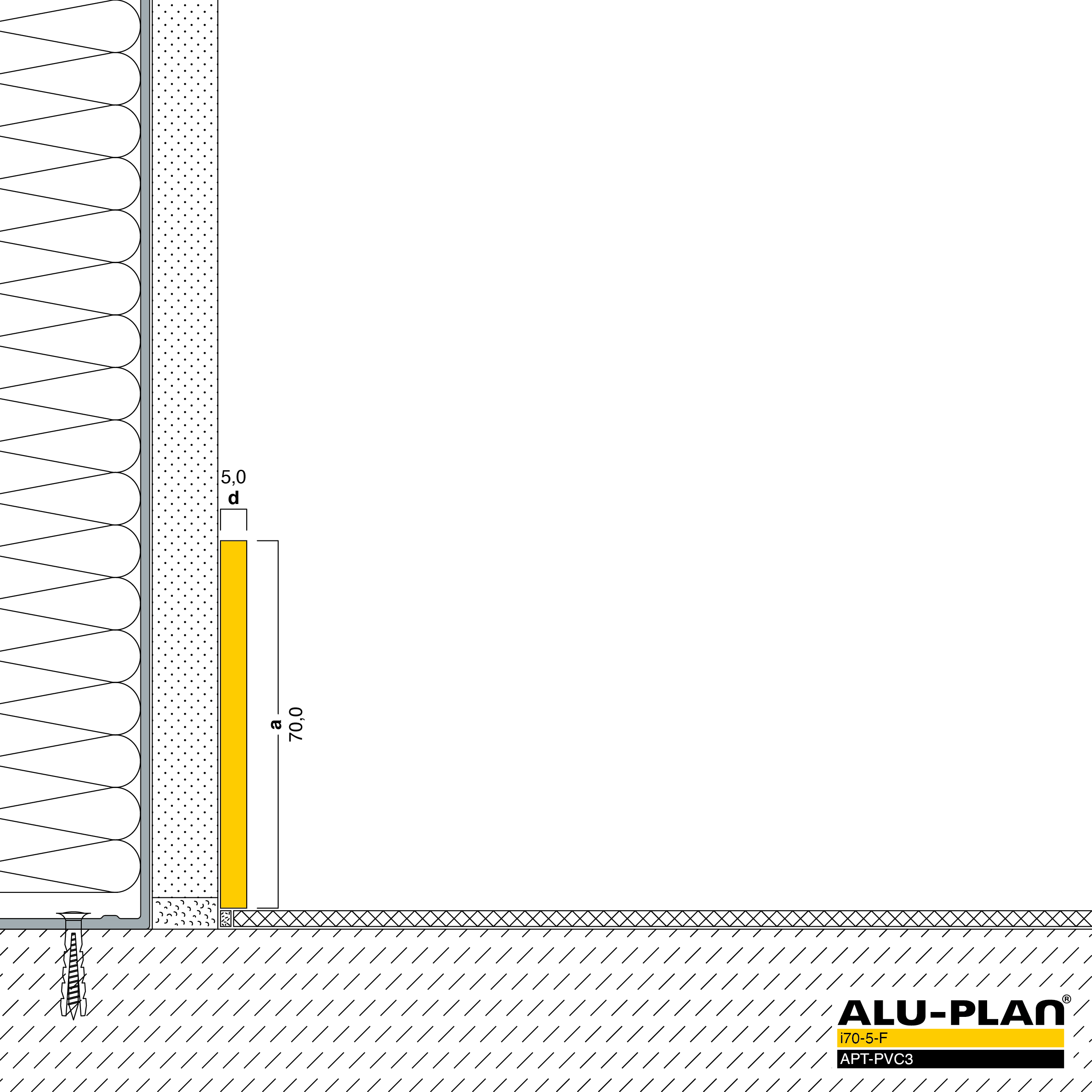 ALU-PLAN® Installation :: i70-5-F-APT-PVC3