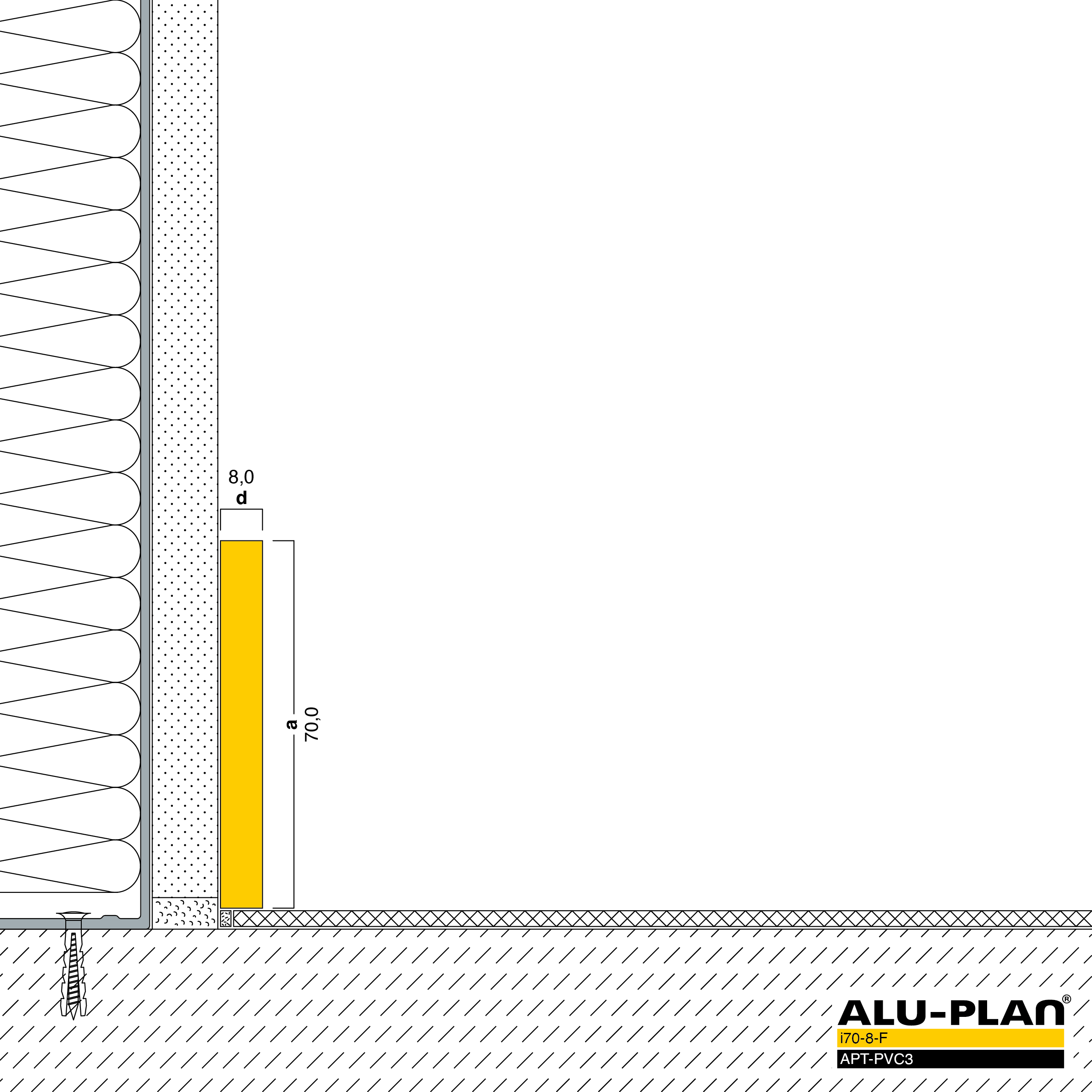 ALU-PLAN® Installation :: i70-8-F-APT-PVC3