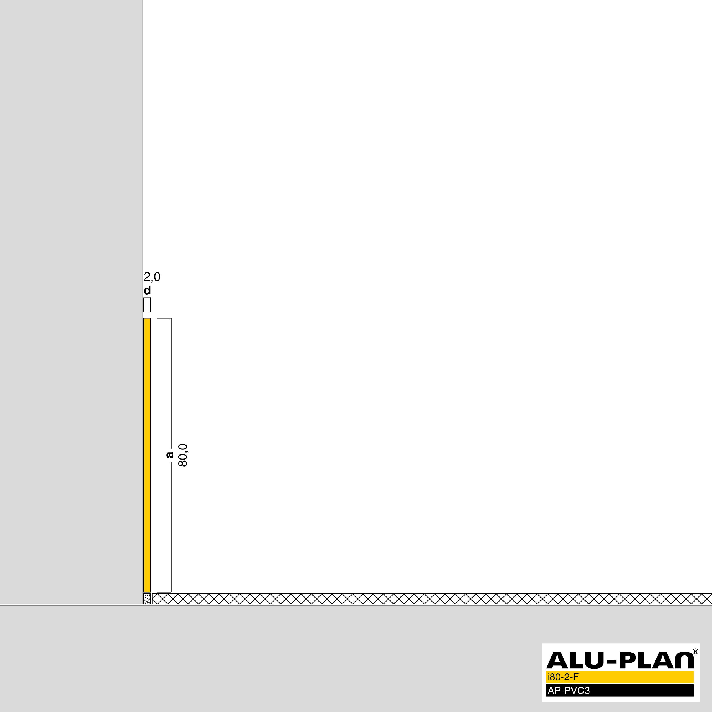 ALU-PLAN® Installation :: i80-2-F-AP-PVC3