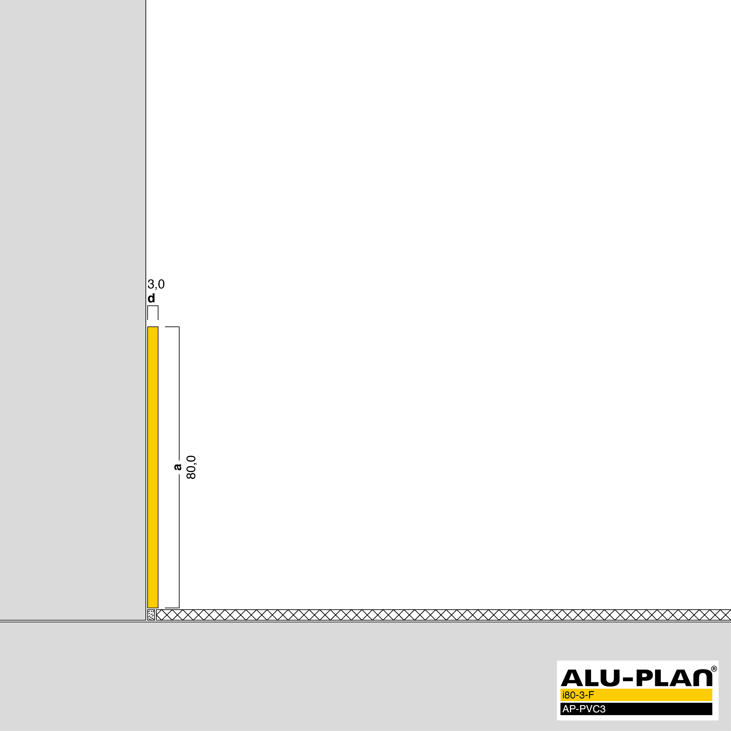 ALU-PLAN® Installation :: i80-3-F-AP-PVC3