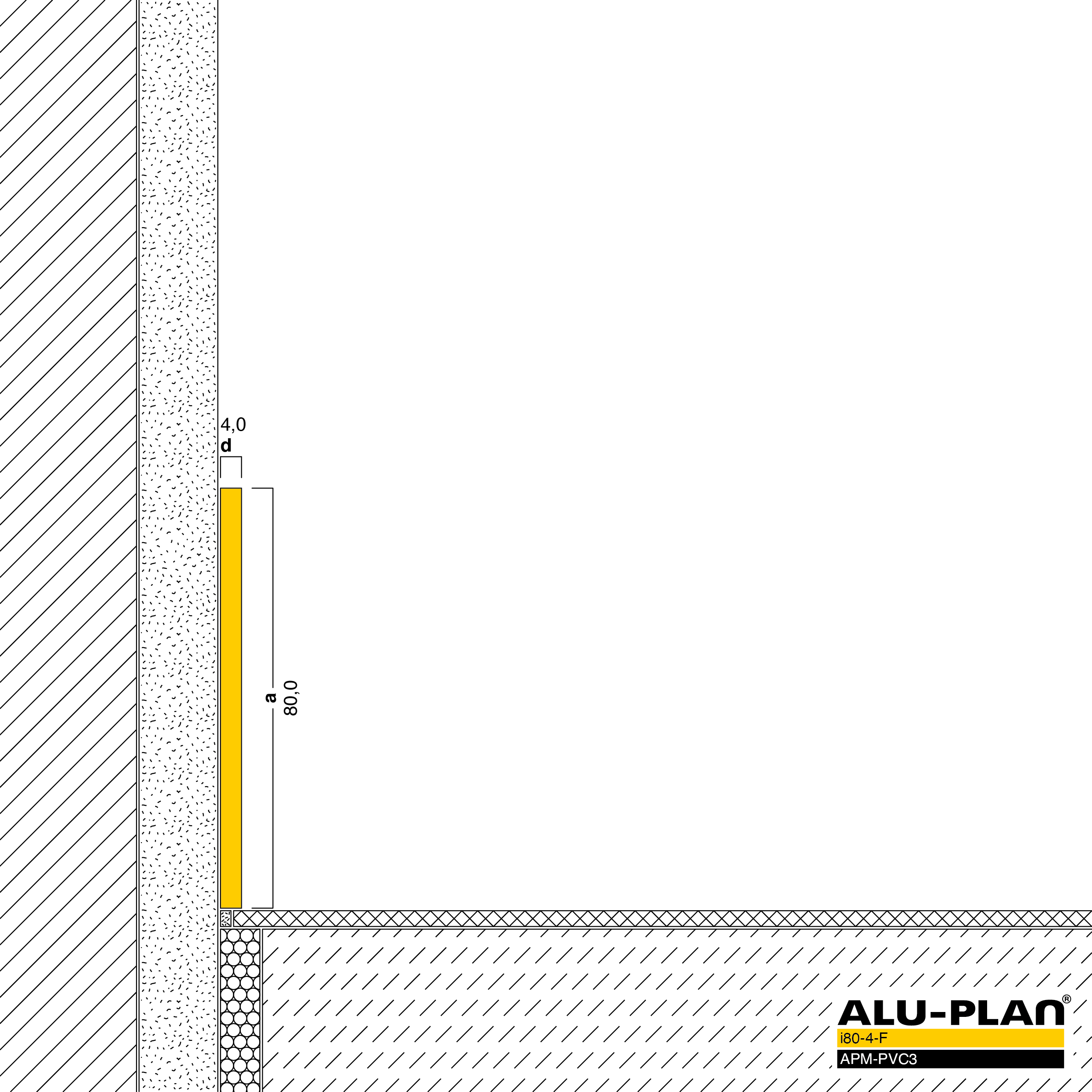ALU-PLAN® Installation :: i80-4-F-APM-PVC3