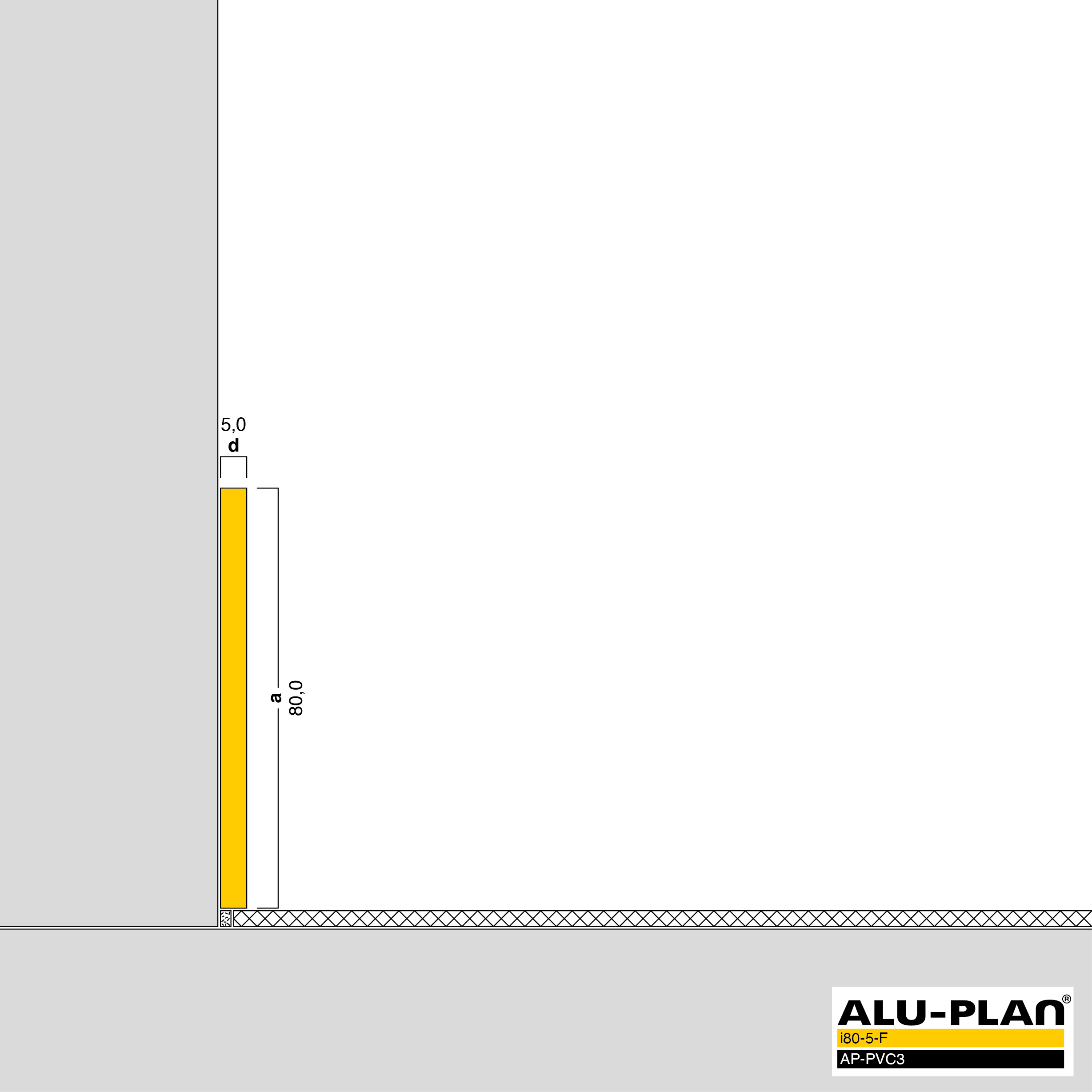 ALU-PLAN® Installation :: i80-5-F-AP-PVC3