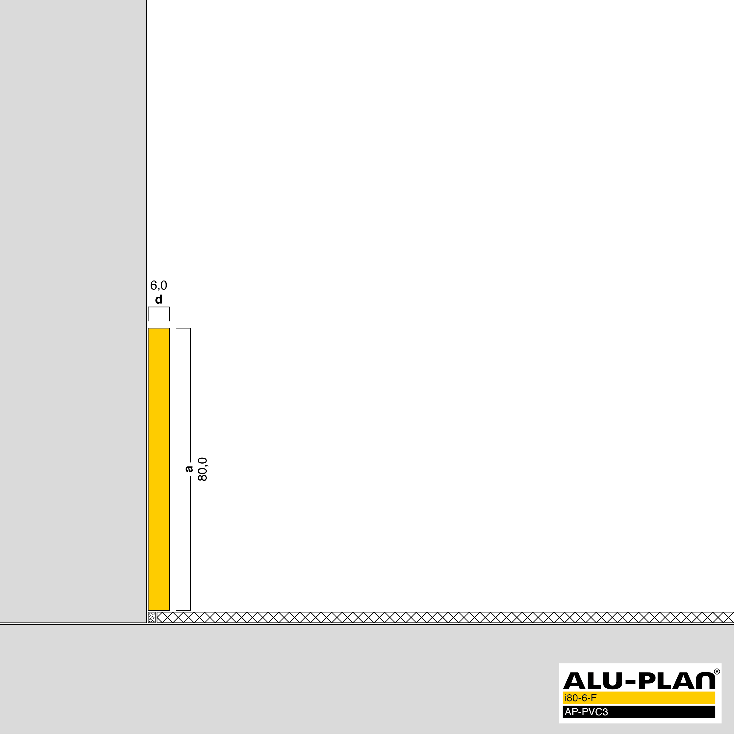 ALU-PLAN® Installation :: i80-6-F-AP-PVC3
