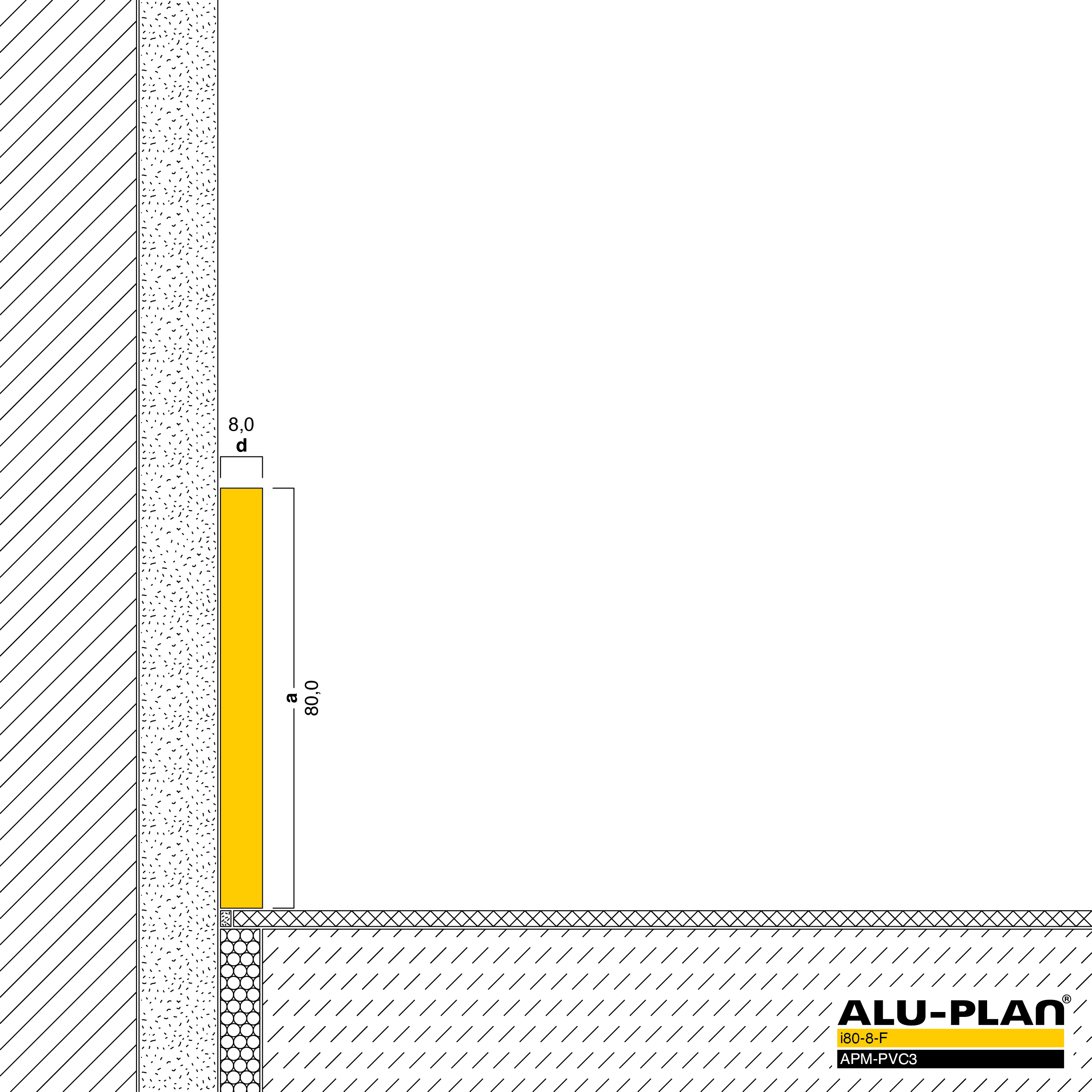 ALU-PLAN® Installation :: i80-8-F-APM-PVC3