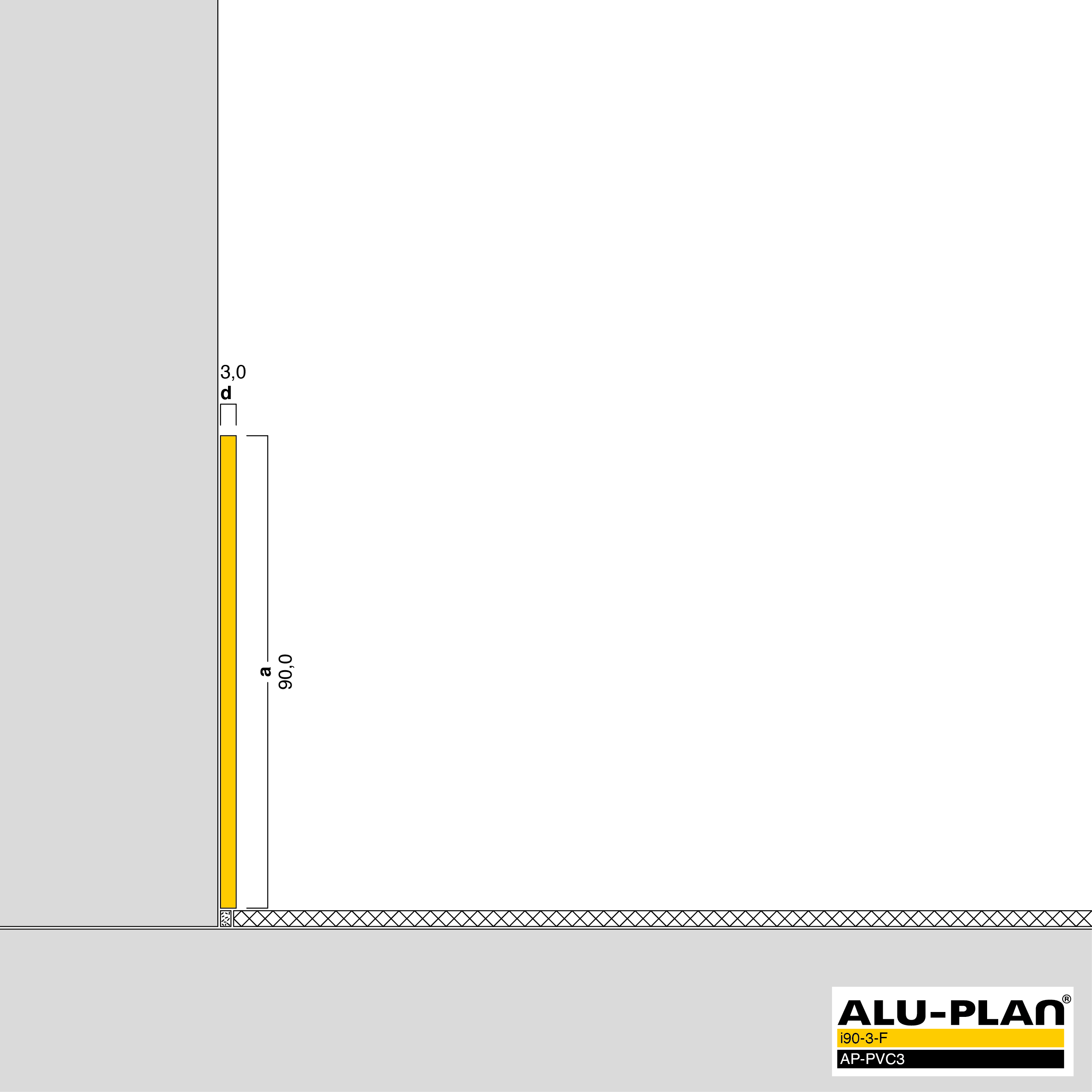 ALU-PLAN® Installation :: i90-3-F-AP-PVC3