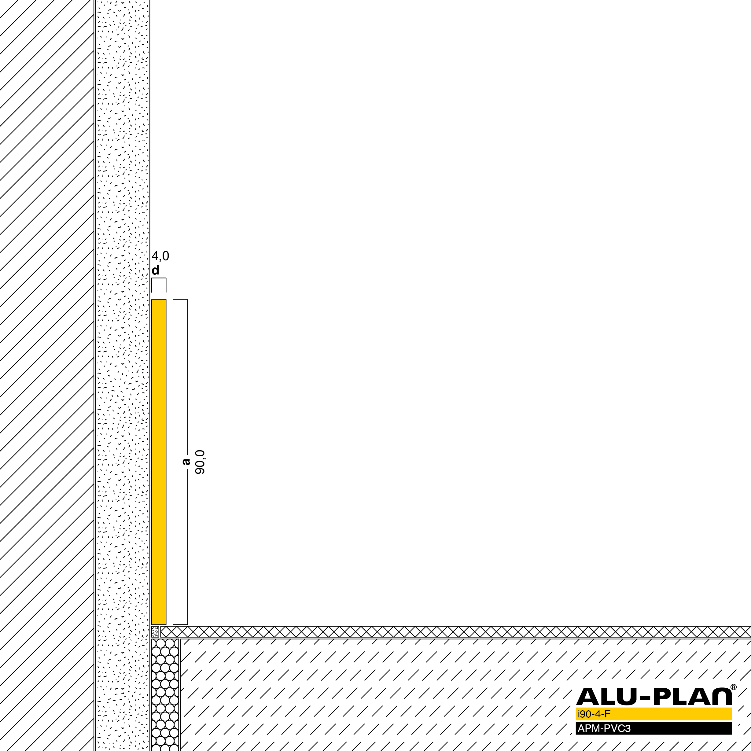 ALU-PLAN® Installation :: i90-4-F-APM-PVC3