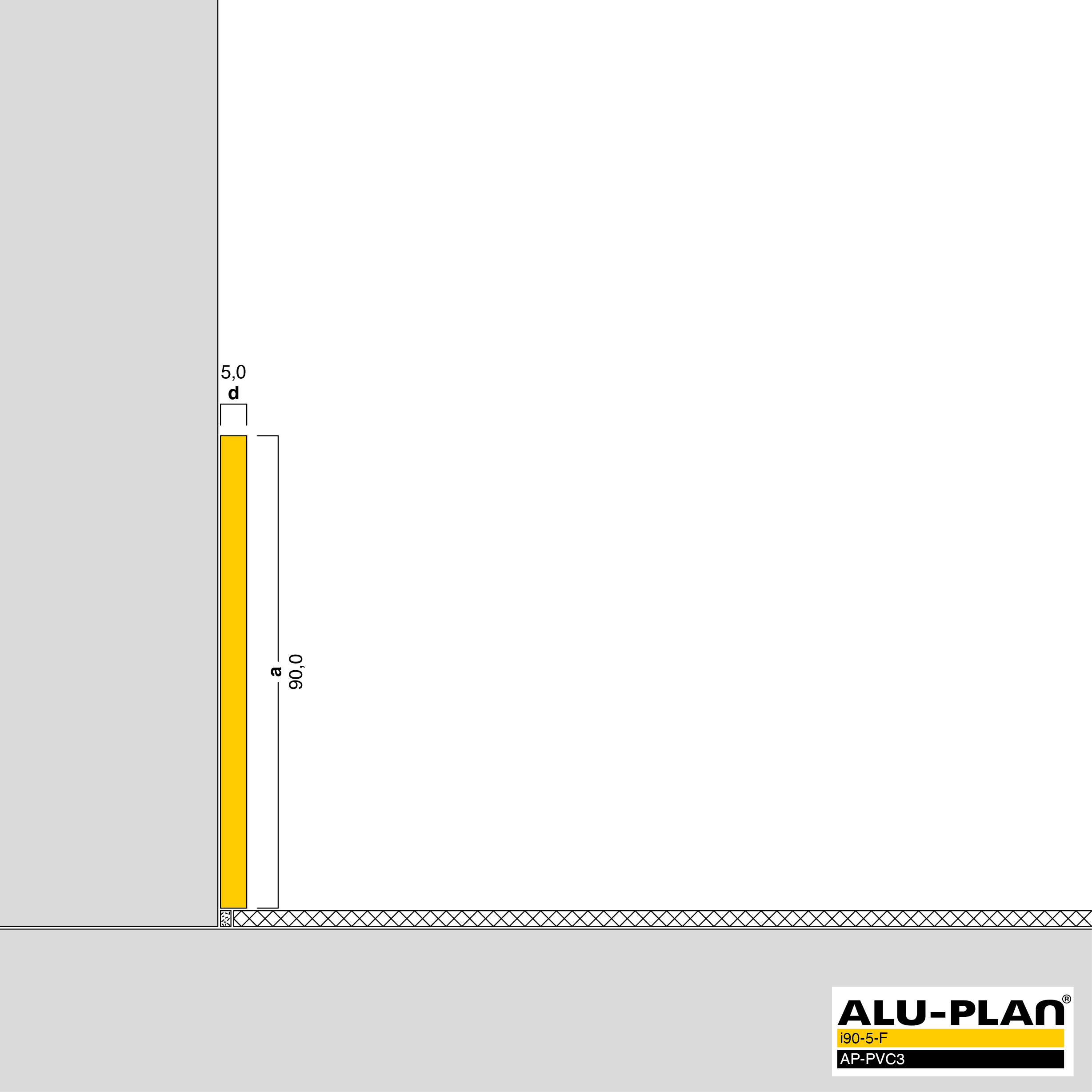 ALU-PLAN® Installation :: i90-5-F-AP-PVC3
