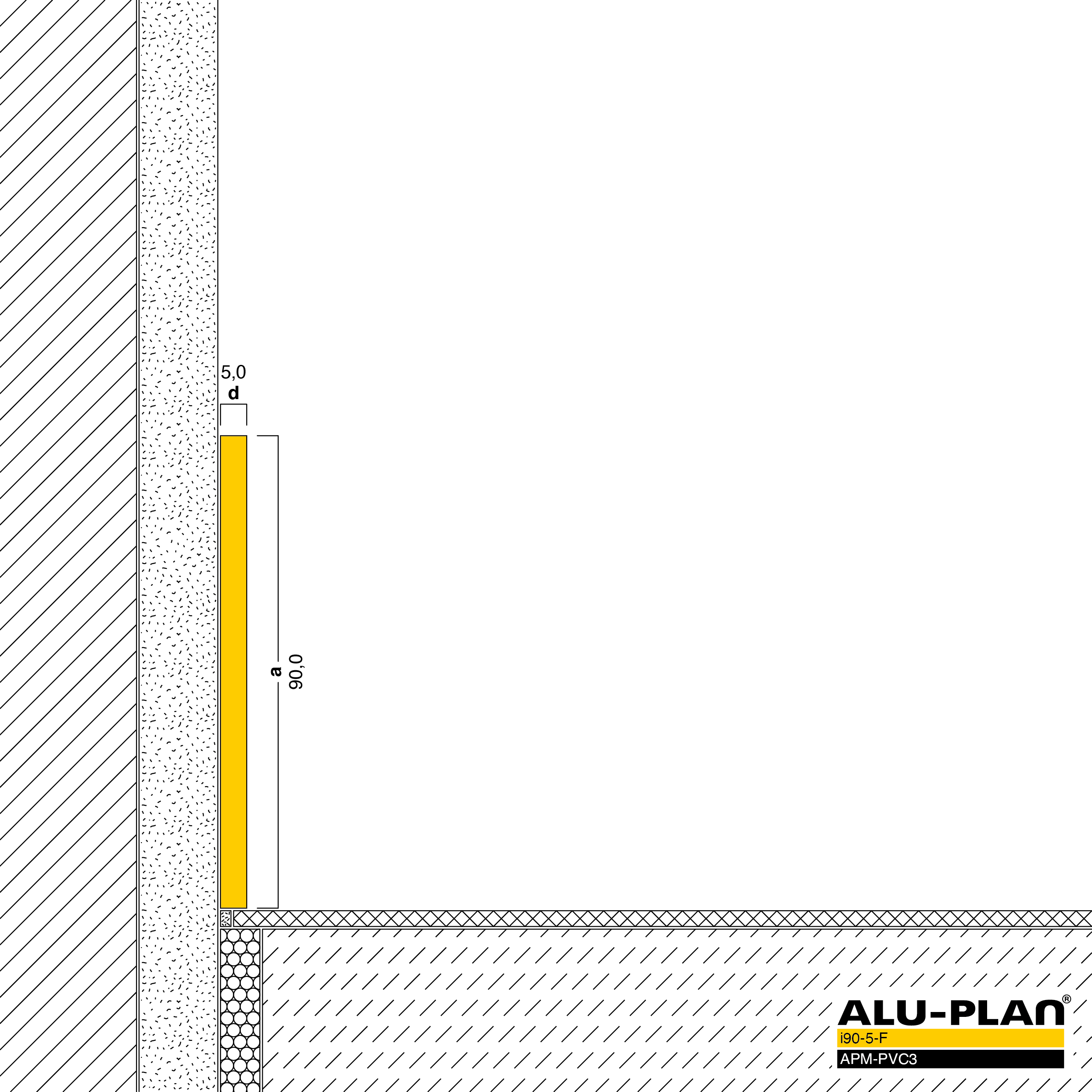 ALU-PLAN® Installation :: i90-5-F-APM-PVC3