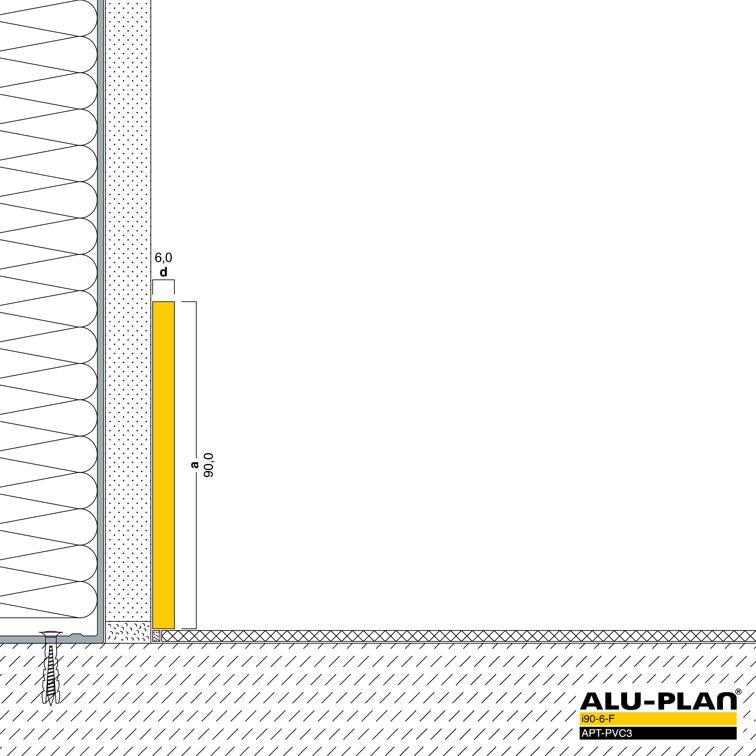 ALU-PLAN® Installation :: i90-6-F-APT-PVC3