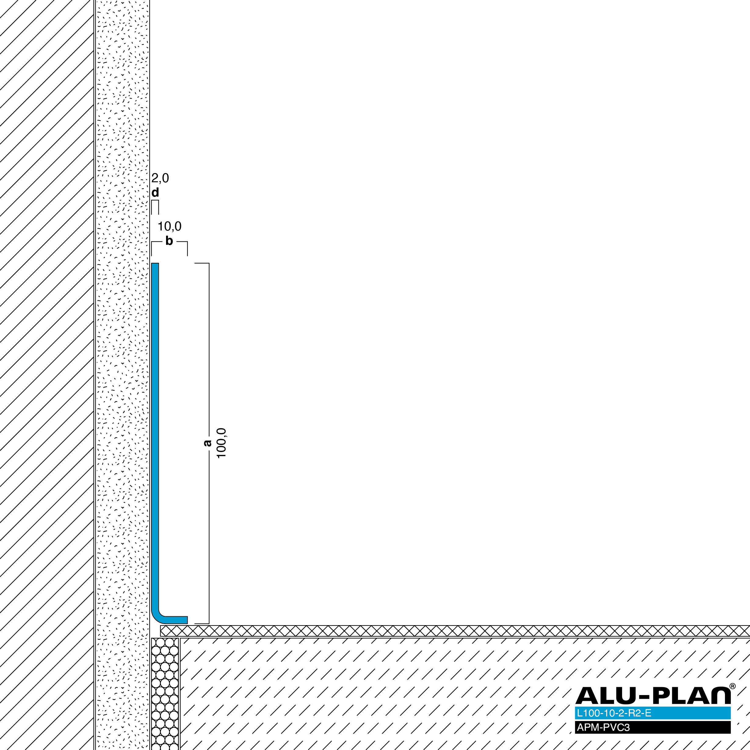 ALU-PLAN® Installation :: L100-10-2-R2-E-APM-PVC3