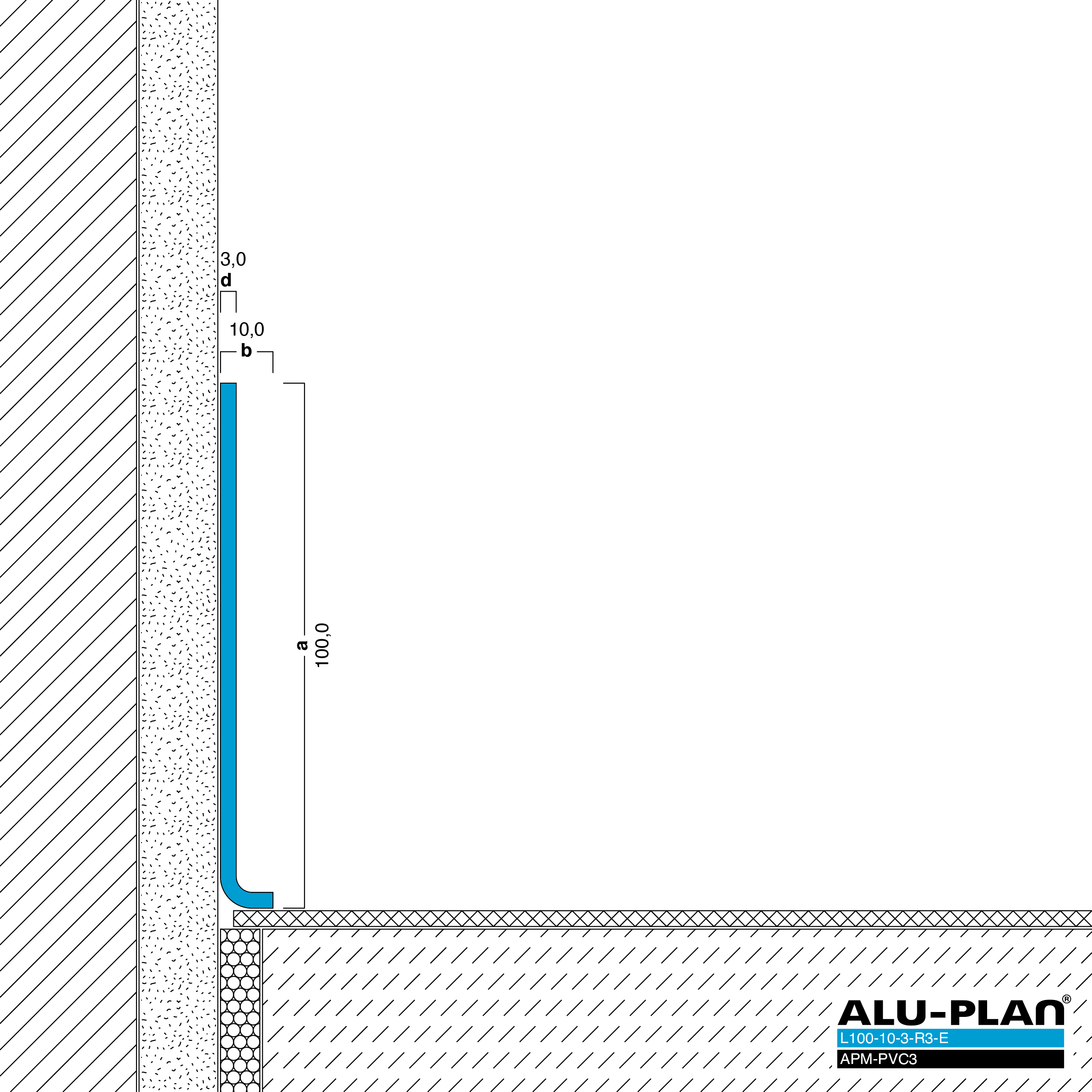 ALU-PLAN® Installation :: L100-10-3-R3-E-APM-PVC3