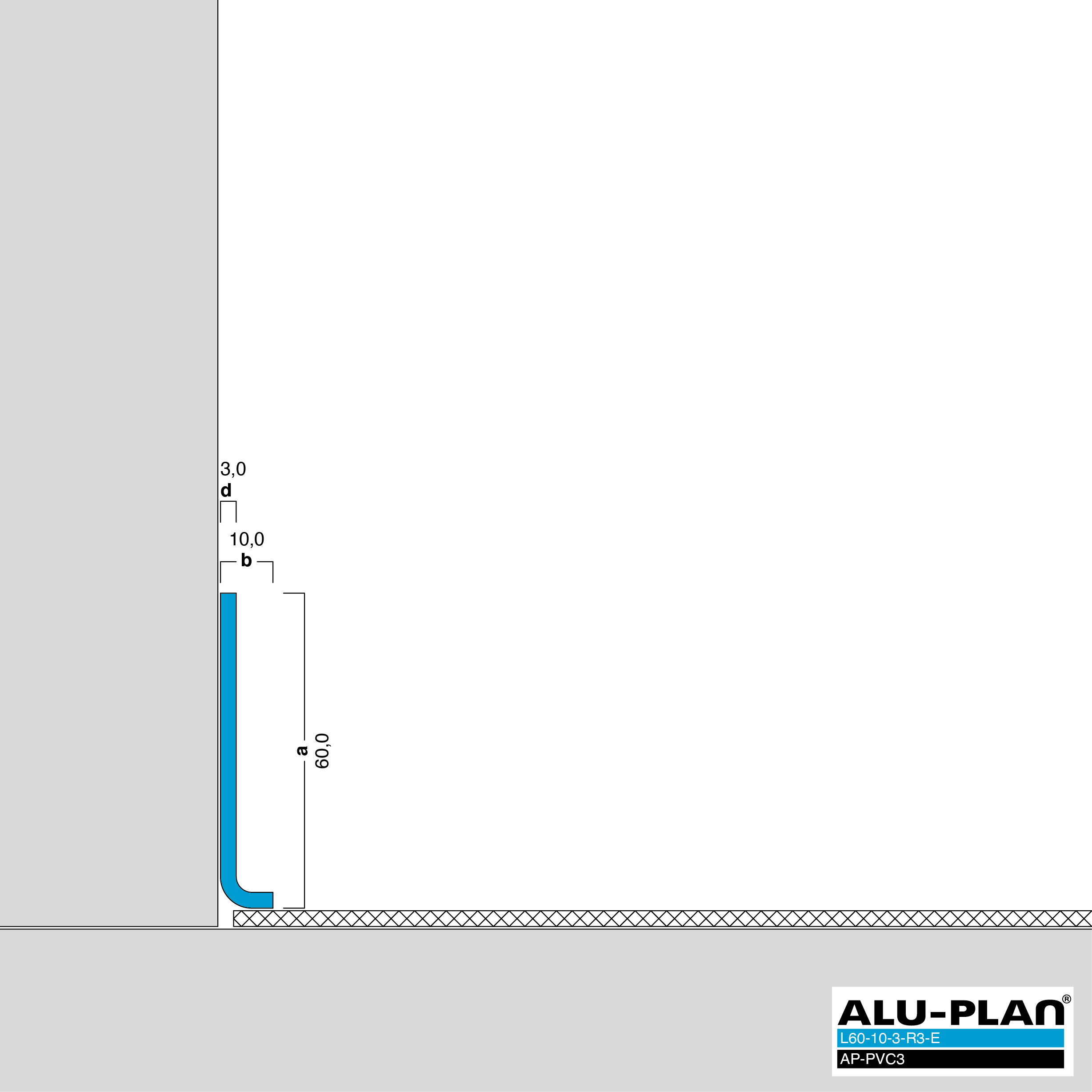 ALU-PLAN® Installation :: L60-10-3-R3-E-AP-PVC3