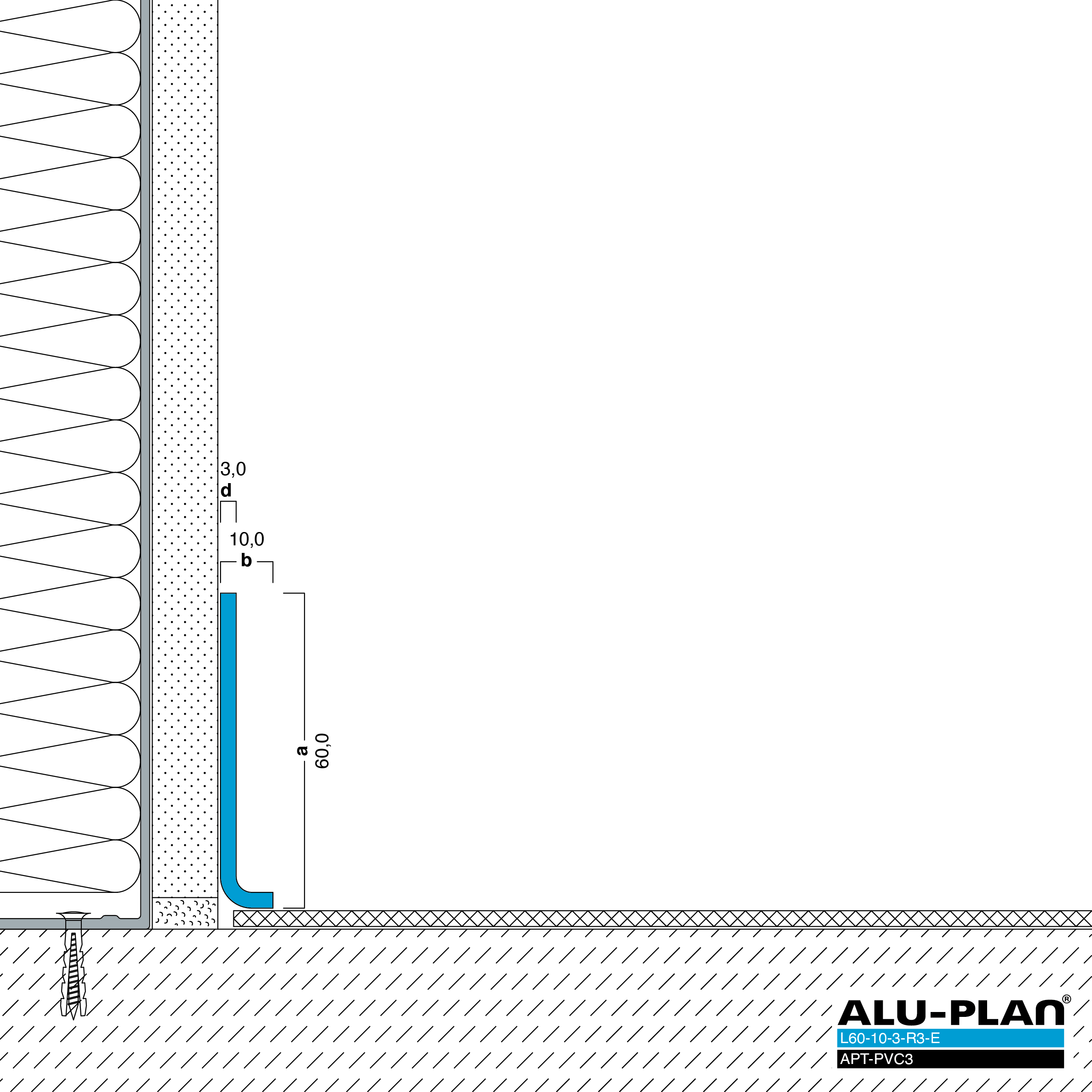 ALU-PLAN® Installation :: L60-10-3-R3-E-APT-PVC3