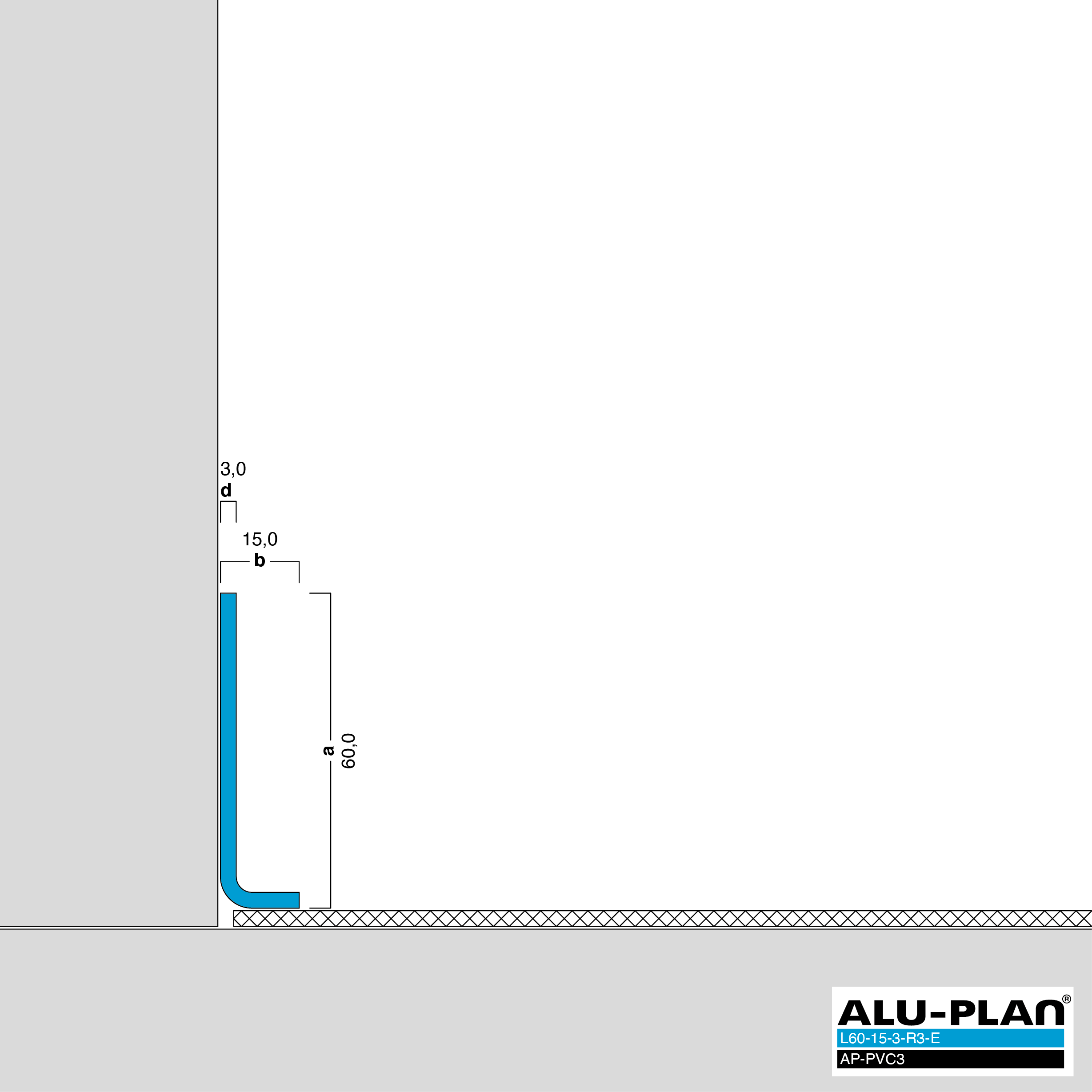 ALU-PLAN® Installation :: L60-15-3-R3-E-AP-PVC3