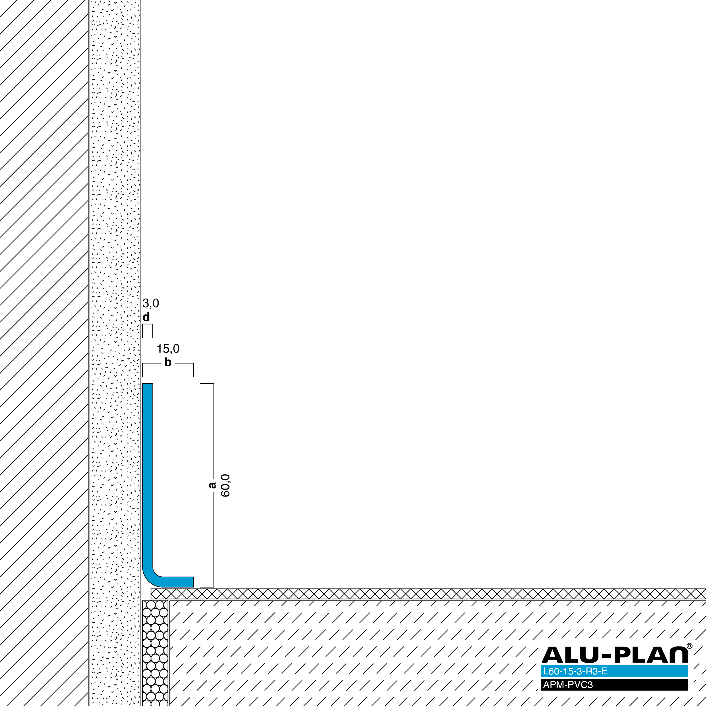 ALU-PLAN® Installation :: L60-15-3-R3-E-APM-PVC3