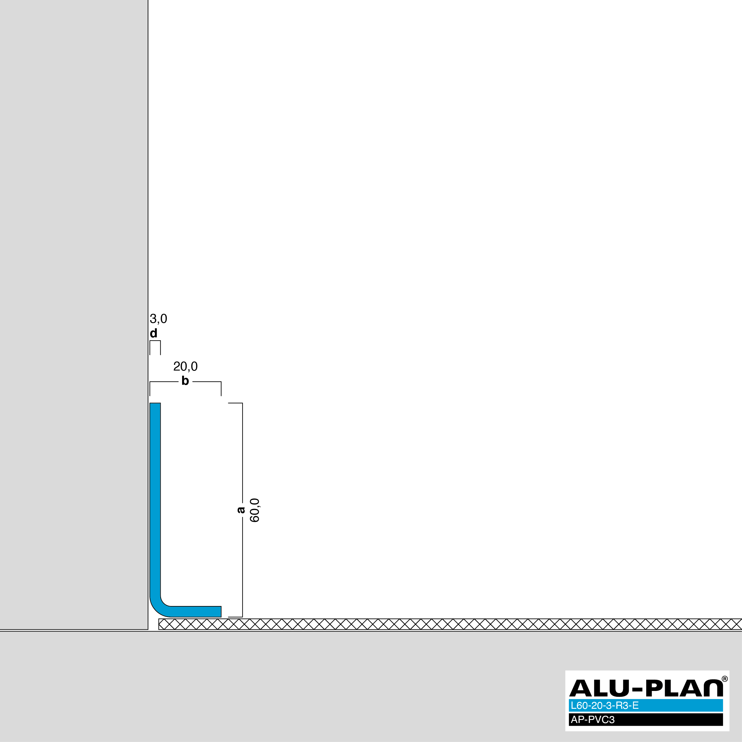 ALU-PLAN® Installation :: L60-20-3-R3-E-AP-PVC3