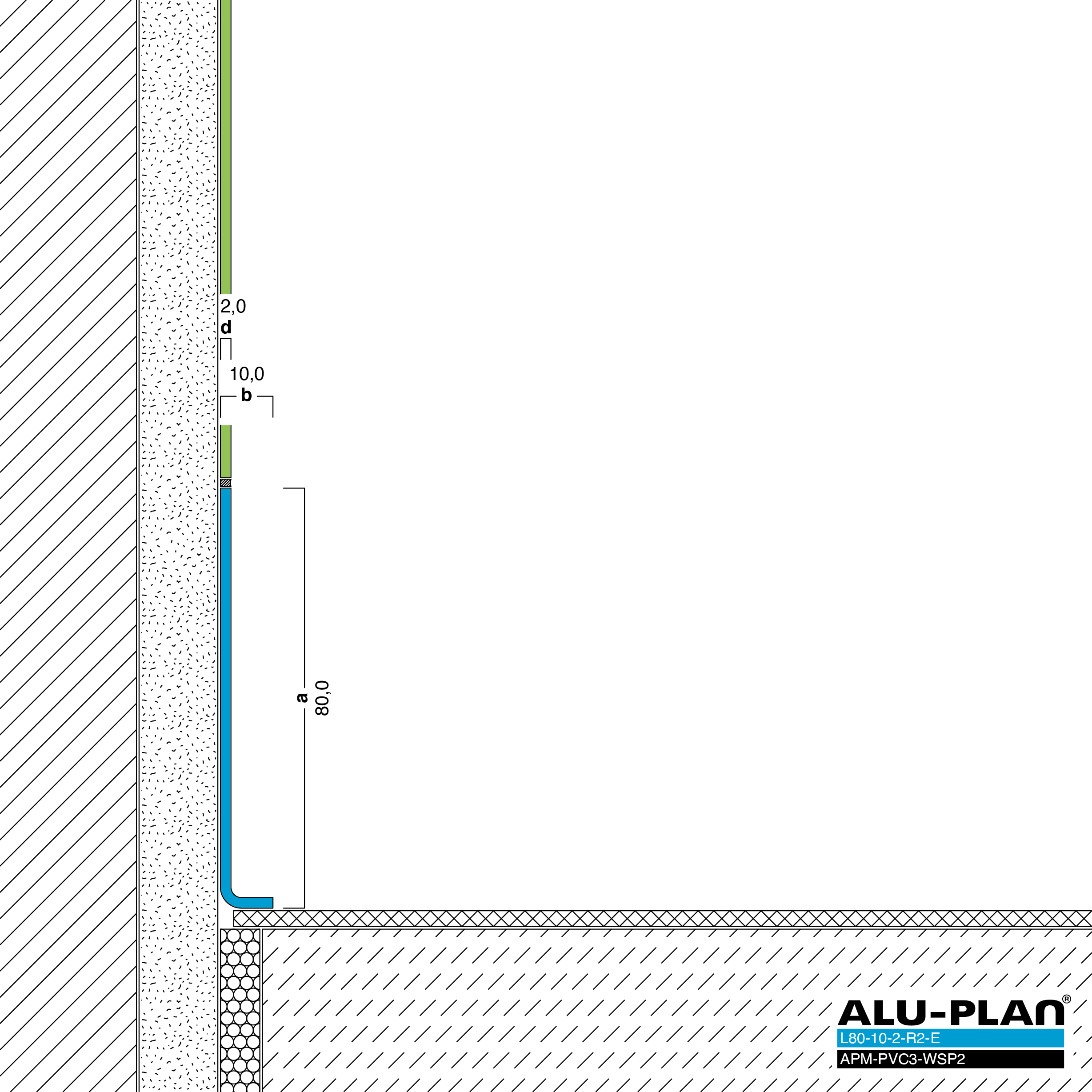 ALU-PLAN® Installation :: L80-10-2-R2-E-APM-PVC3-WSP2