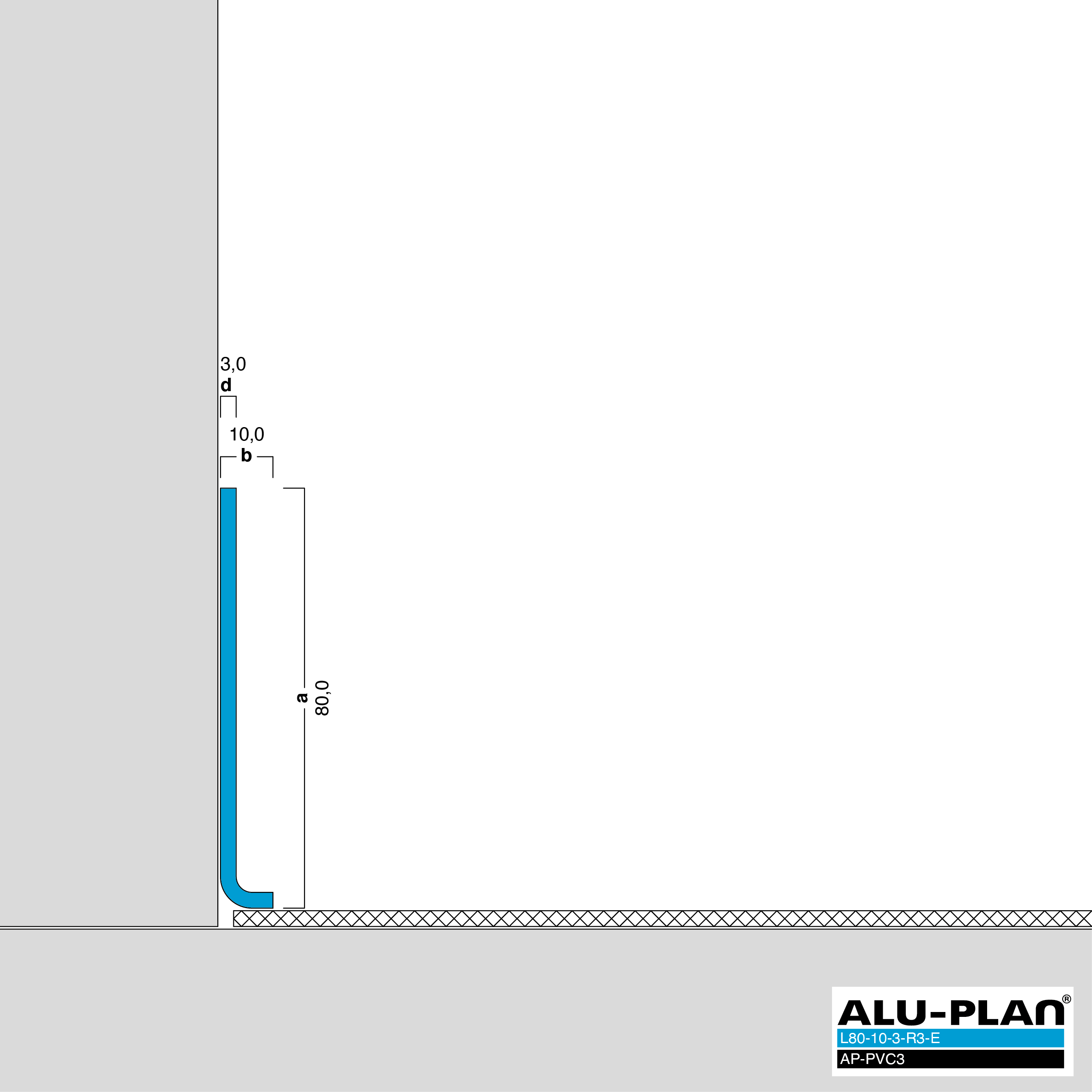 ALU-PLAN® Installation :: L80-10-3-R3-E-AP-PVC3