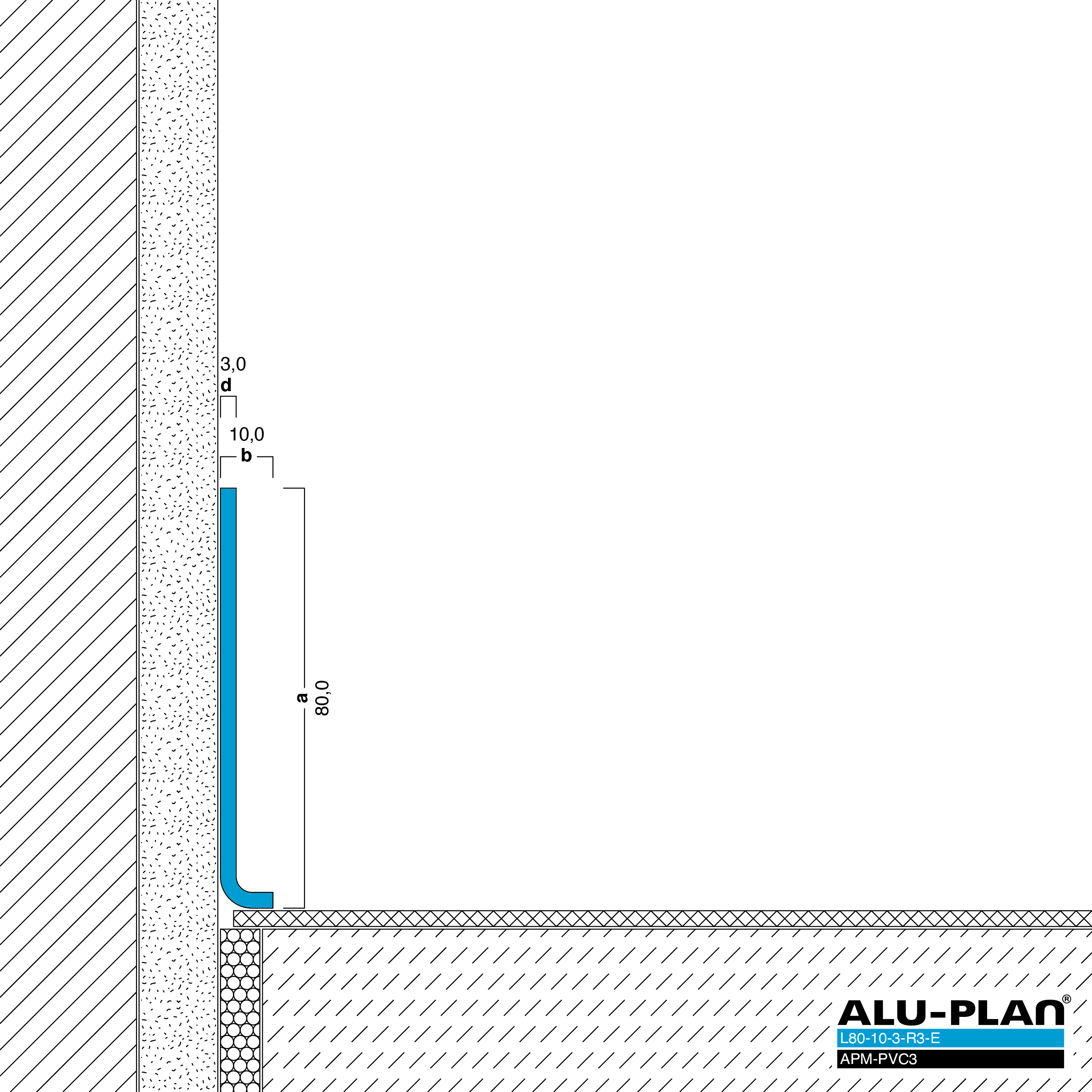 ALU-PLAN® Installation :: L80-10-3-R3-E-APM-PVC3