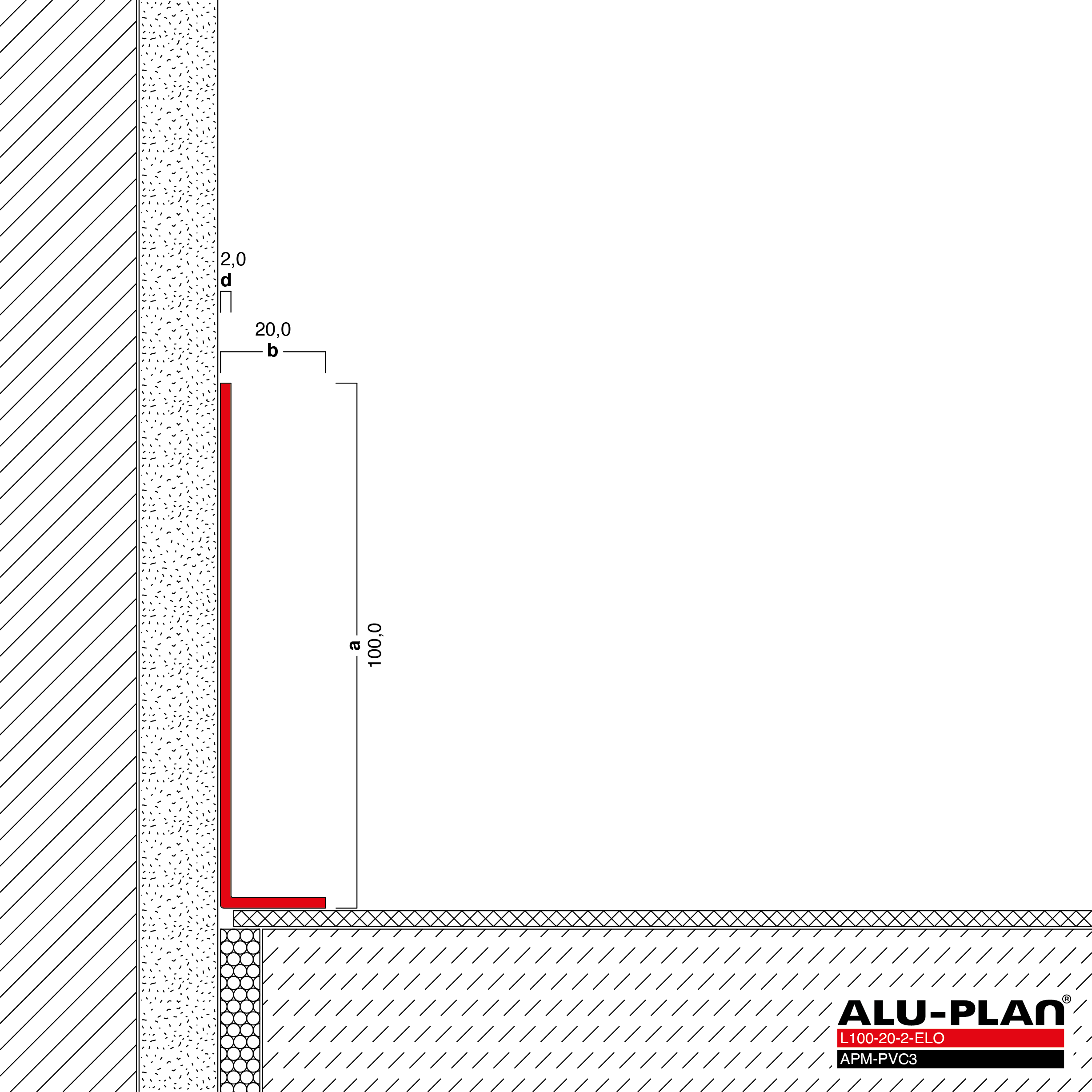ALU-PLAN® Installation :: L100-20-2-ELO-APM-PVC3