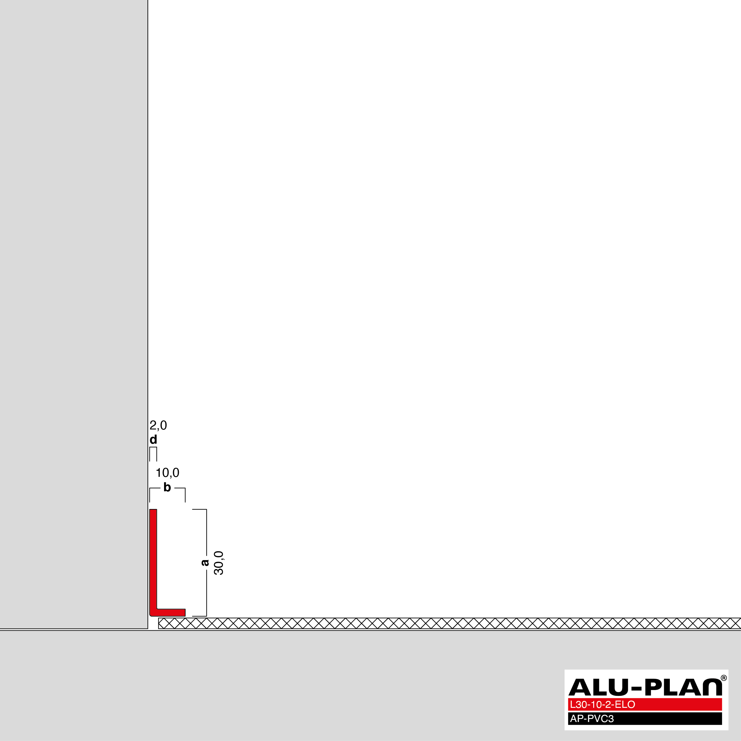 ALU-PLAN® Installation :: L30-10-2-ELO-AP-PVC3