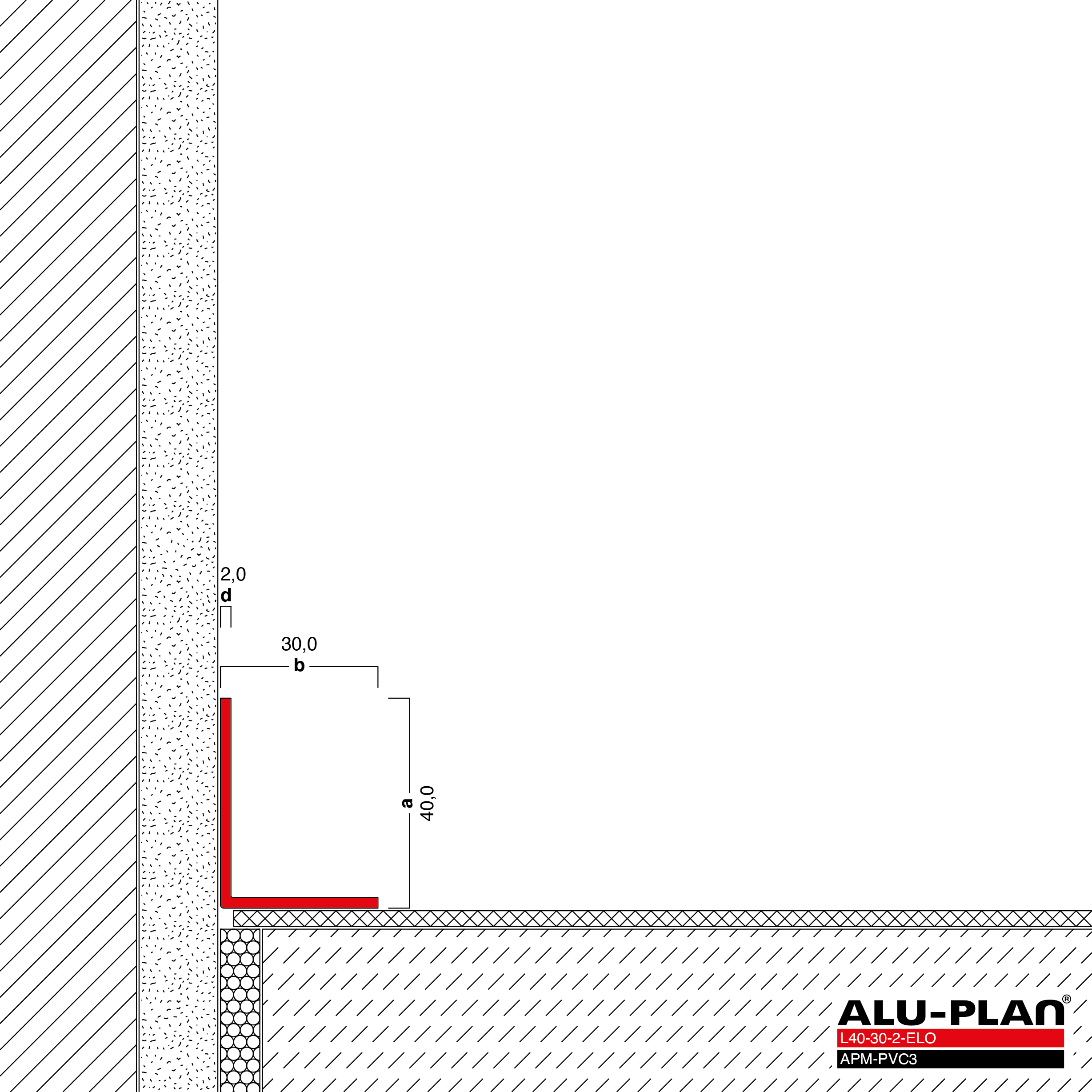 ALU-PLAN® Installation :: L40-30-2-ELO-APM-PVC3