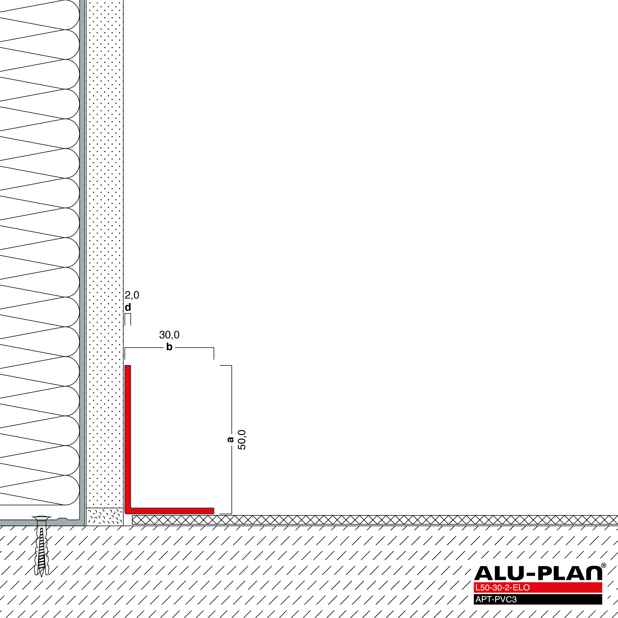 ALU-PLAN® Installation :: L50-30-2-ELO-APT-PVC3