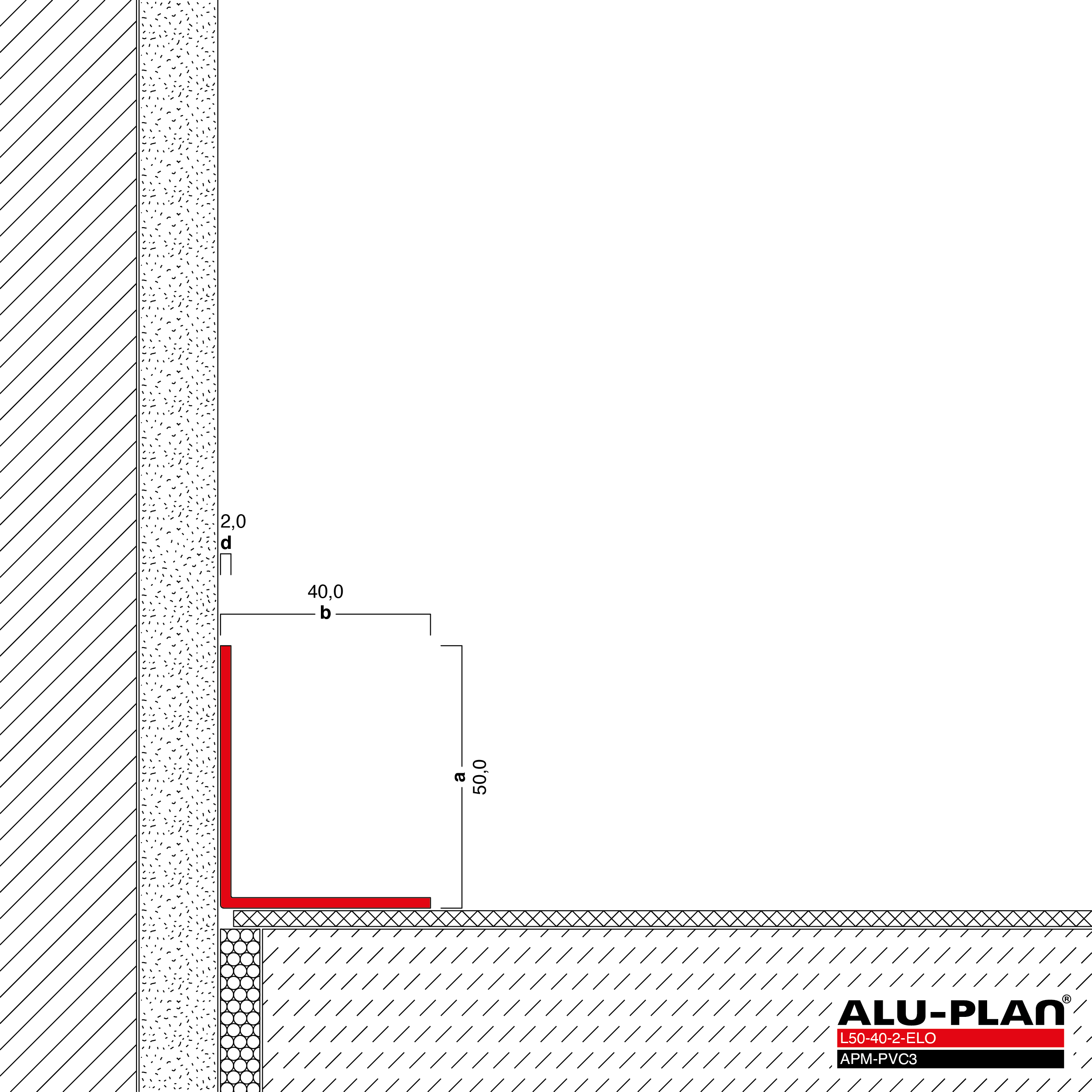 ALU-PLAN® Installation :: L50-40-2-ELO-APM-PVC3