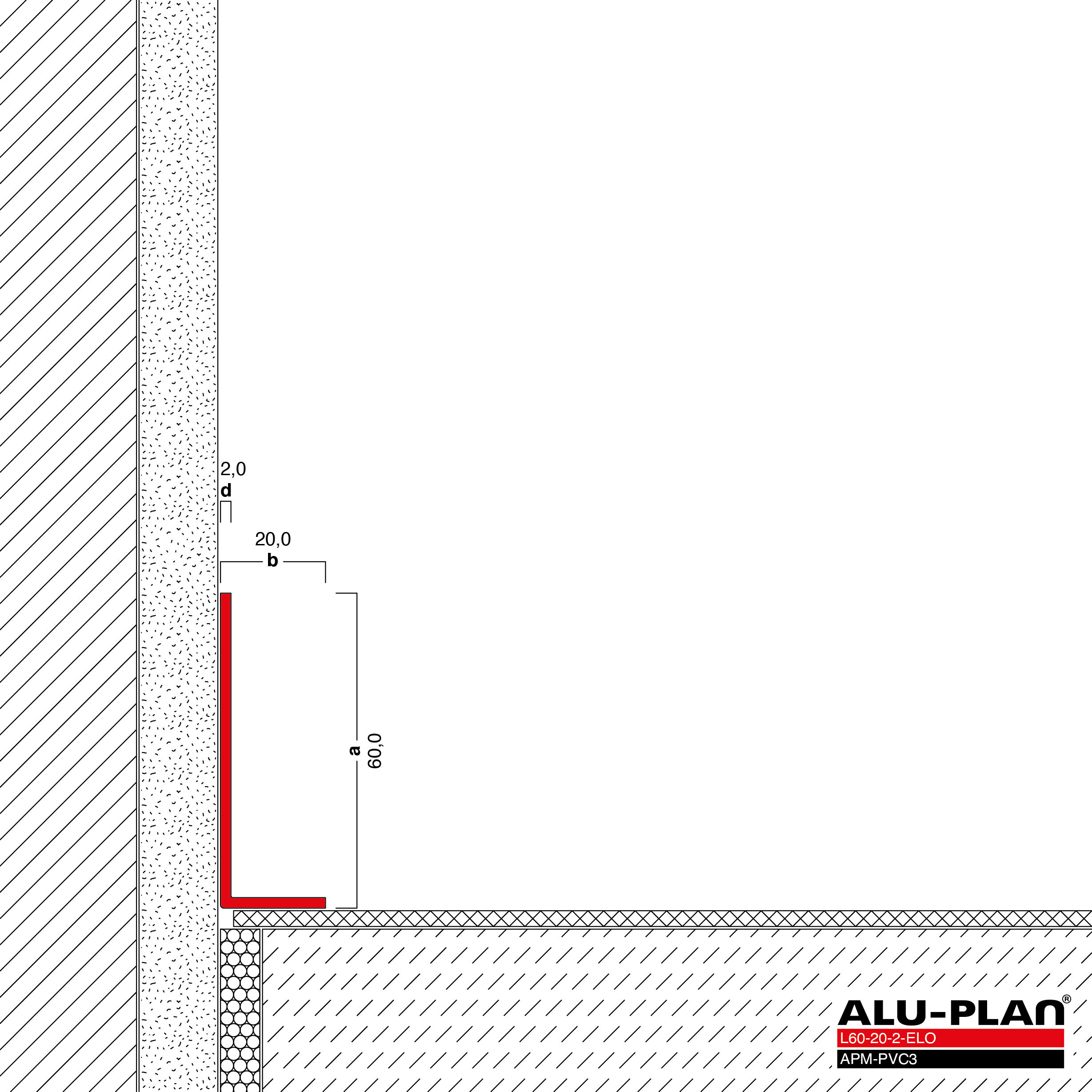 ALU-PLAN® Installation :: L60-20-2-ELO-APM-PVC3