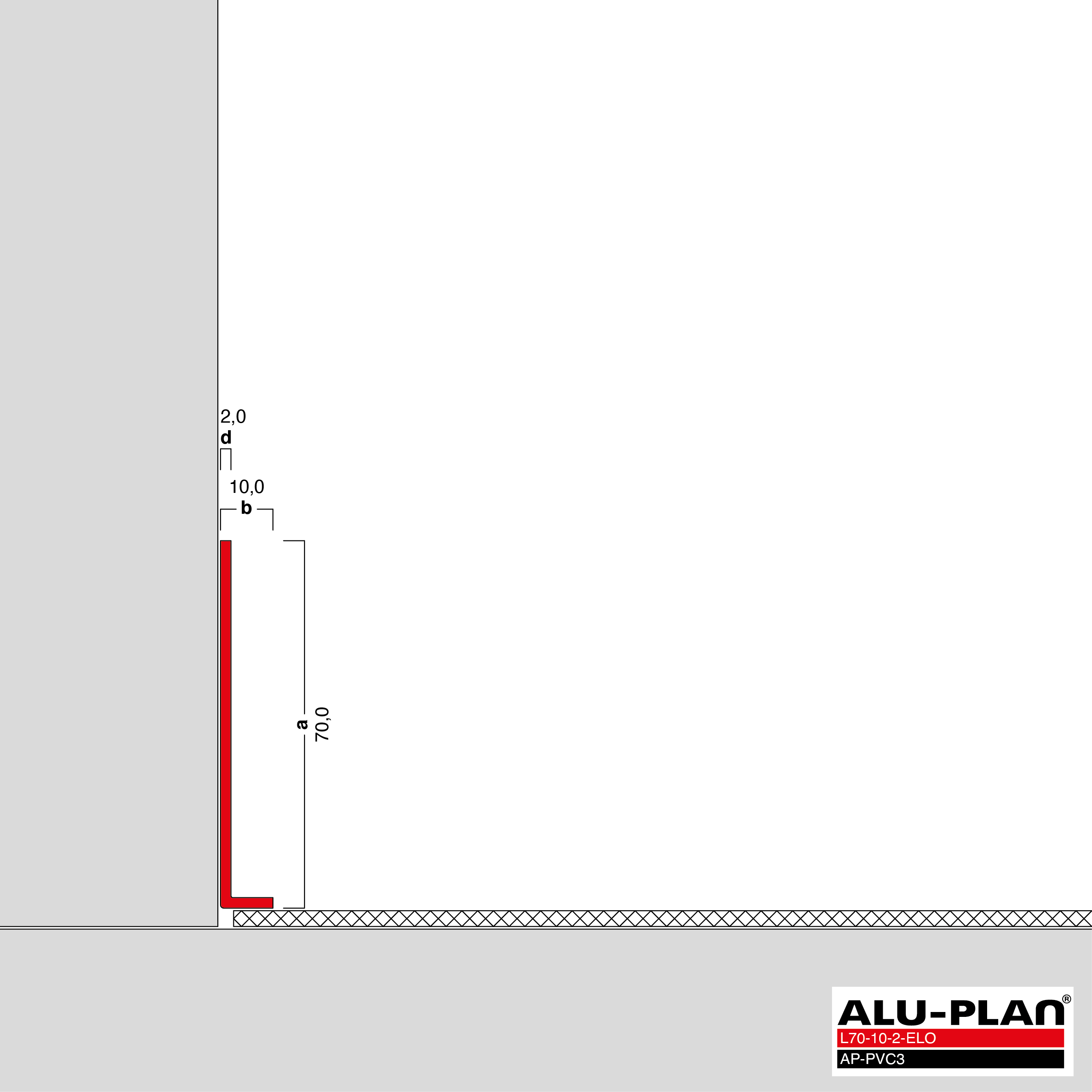 ALU-PLAN® Installation :: L70-10-2-ELO-AP-PVC3