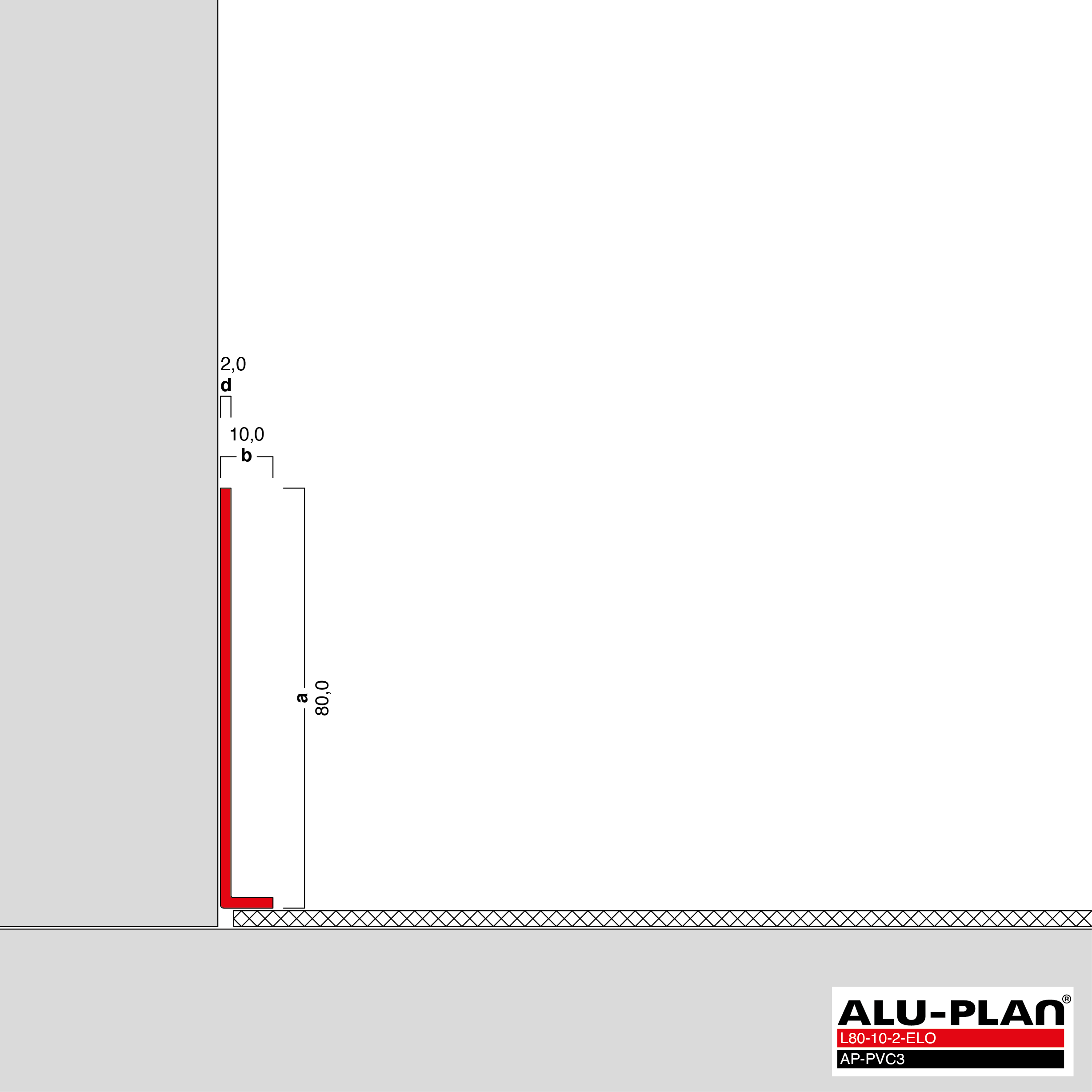 ALU-PLAN® Installation :: L80-10-2-ELO-AP-PVC3